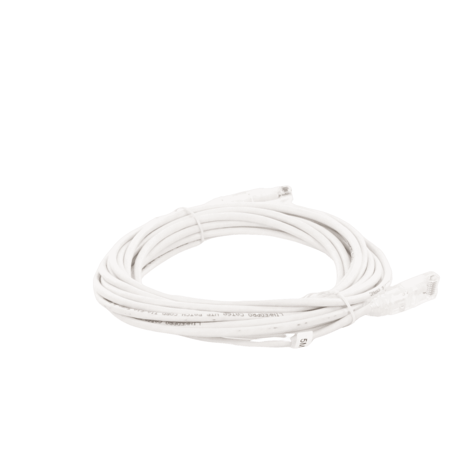Cable de Parcheo Slim UTP Cat6A – 5 m Blanco, Diámetro Reducido (28 AWG) LP-UT6A-500-WH-28 - LINKEDPRO BY EPCOM