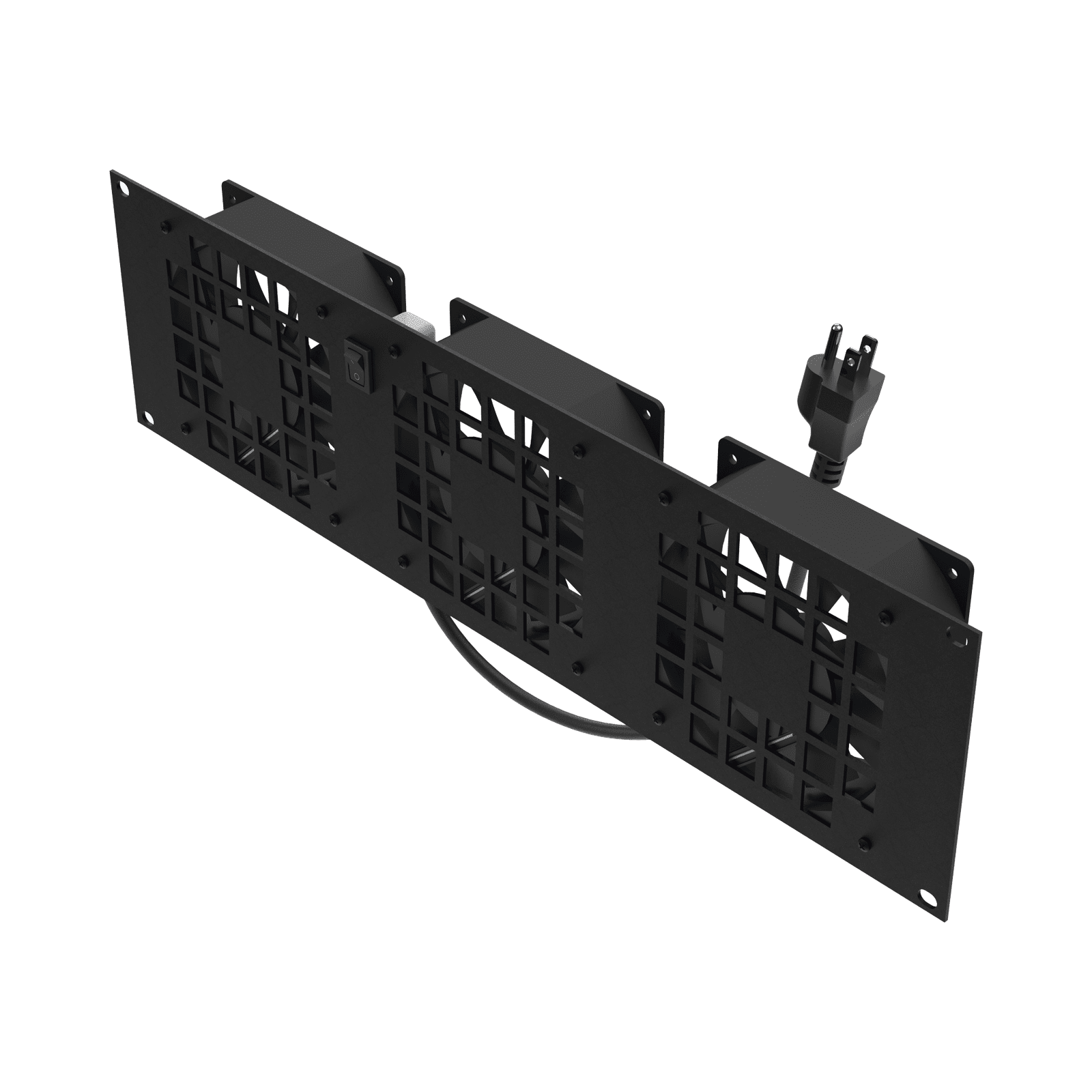 Kit de 3 Ventilador 110 Vca (12 x 12 cm) con Clavija 5-15P. Para instalación en Postes Rack LP-VENT-03X3U - LINKEDPRO BY EPCOM