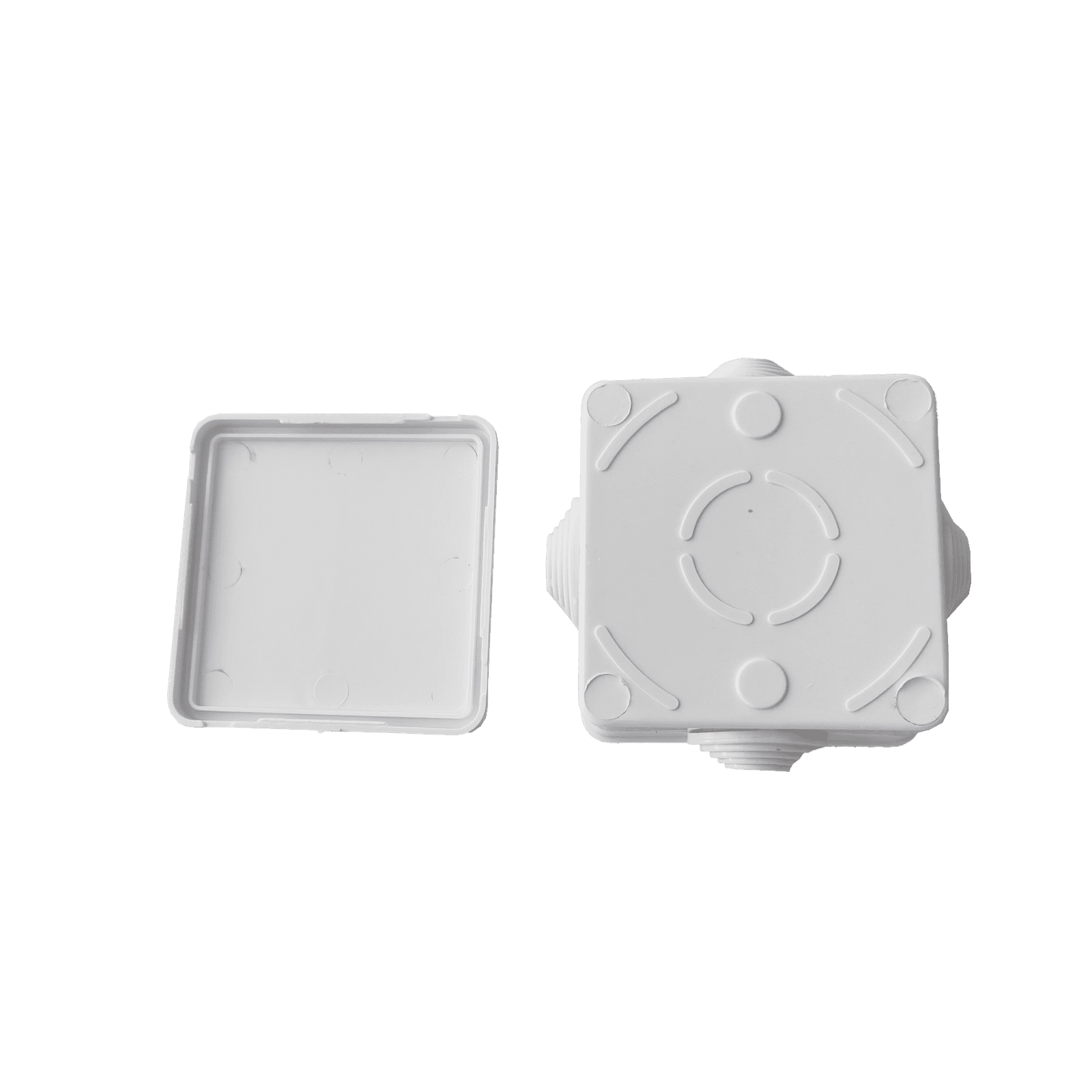 Caja de Conexiones Impermeable IP55 con 4 Entradas, 80 x 80 x 50 mm, para Instalaciones Industriales, Comerciales y Residenciales, Incluye Tornillería para su Instalación LP-WBX-80 - LinkedPRO