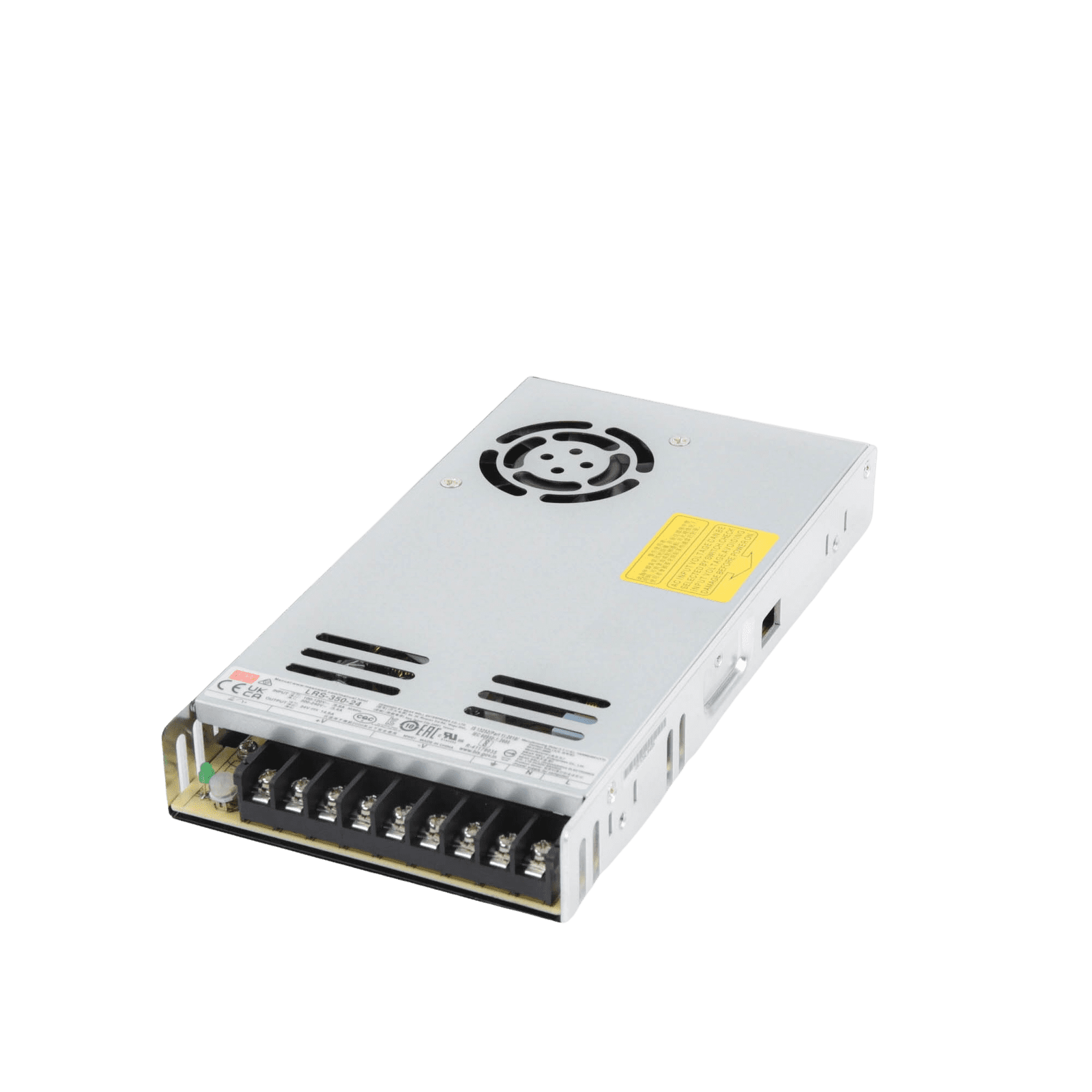 Fuente de Poder Industrial Conmutada 350W de Potencia, 24Vcc, 14.6A LRS35024 - MEANWELL