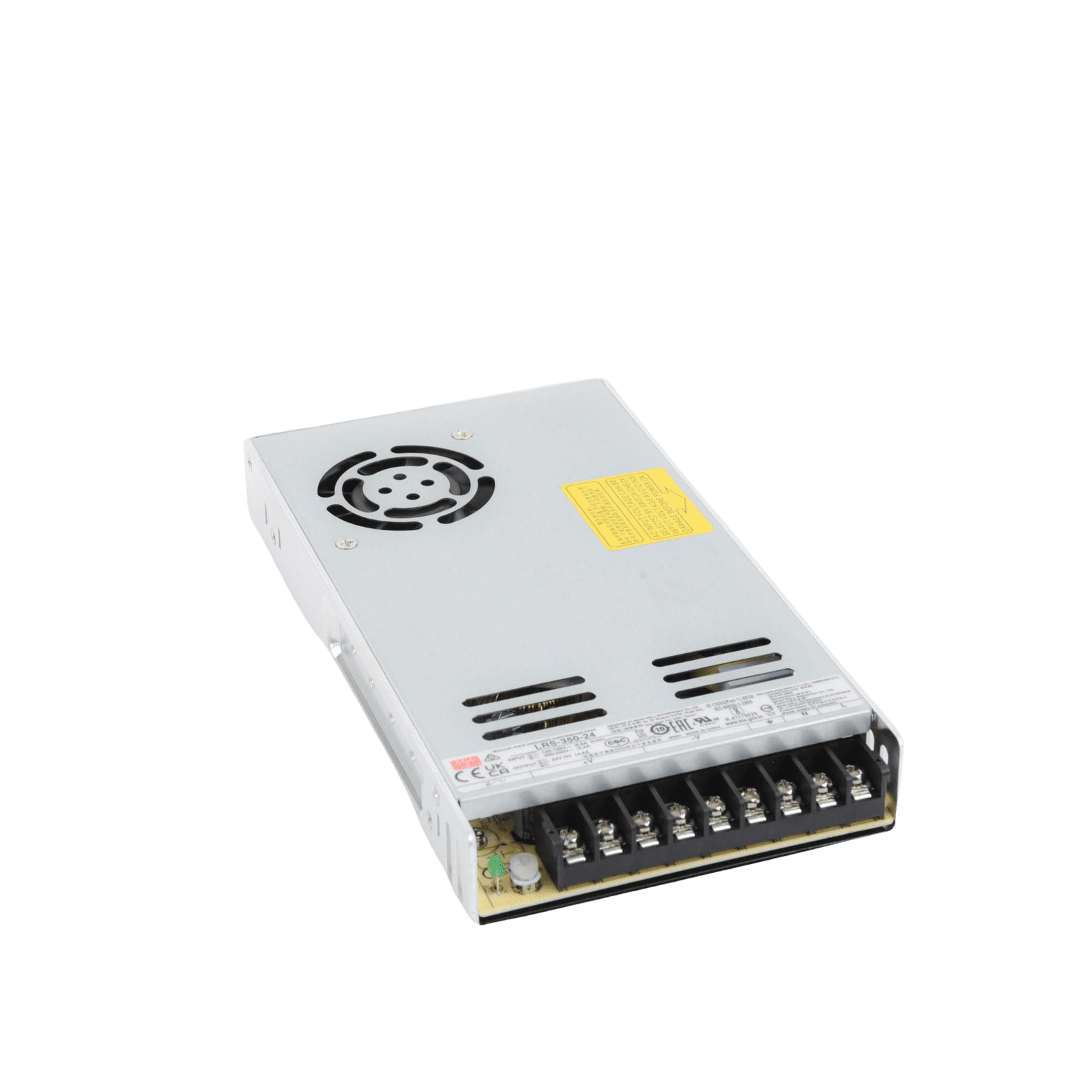 Fuente de Poder Industrial Conmutada 350W de Potencia, 24Vcc, 14.6A LRS35024 - MEANWELL