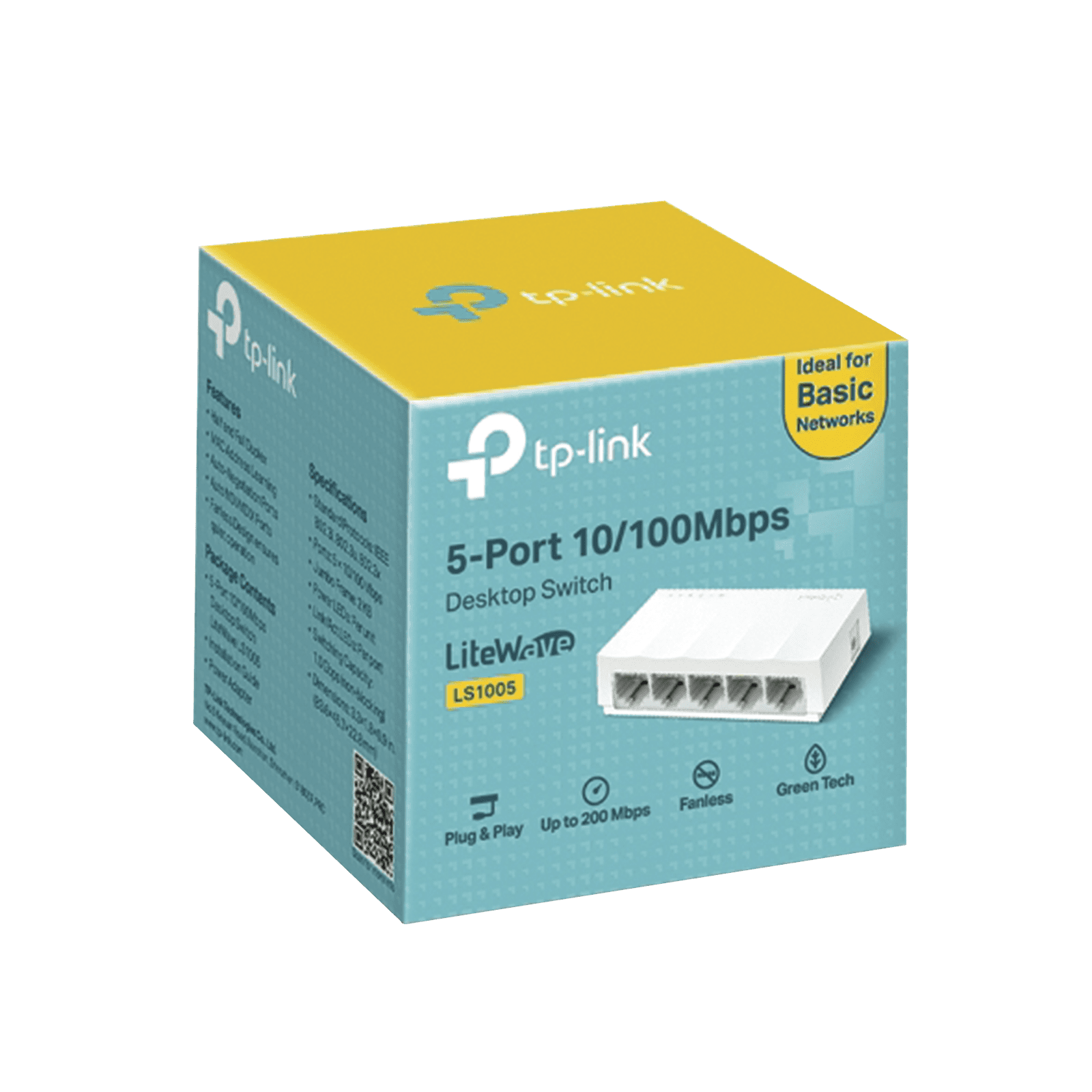 Switch para escritorio 5 puertos 10/100Mbps LS1005 - TP-LINK