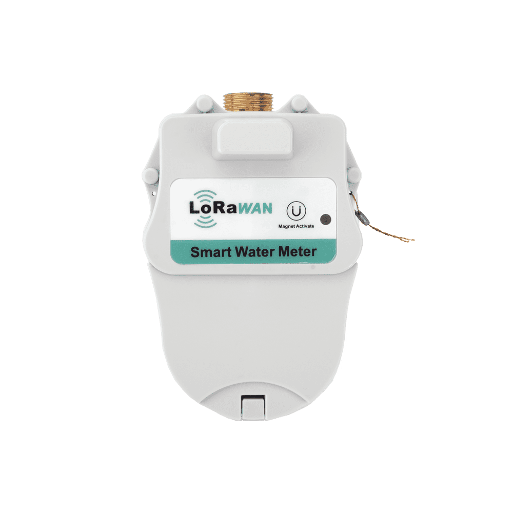 FLUJOMETRO DE AGUA  LORAWAN® PARA TUBERIA DE 1/2 PULGADA CON VALVULA DE CORTE DE FLUJO LXSY15