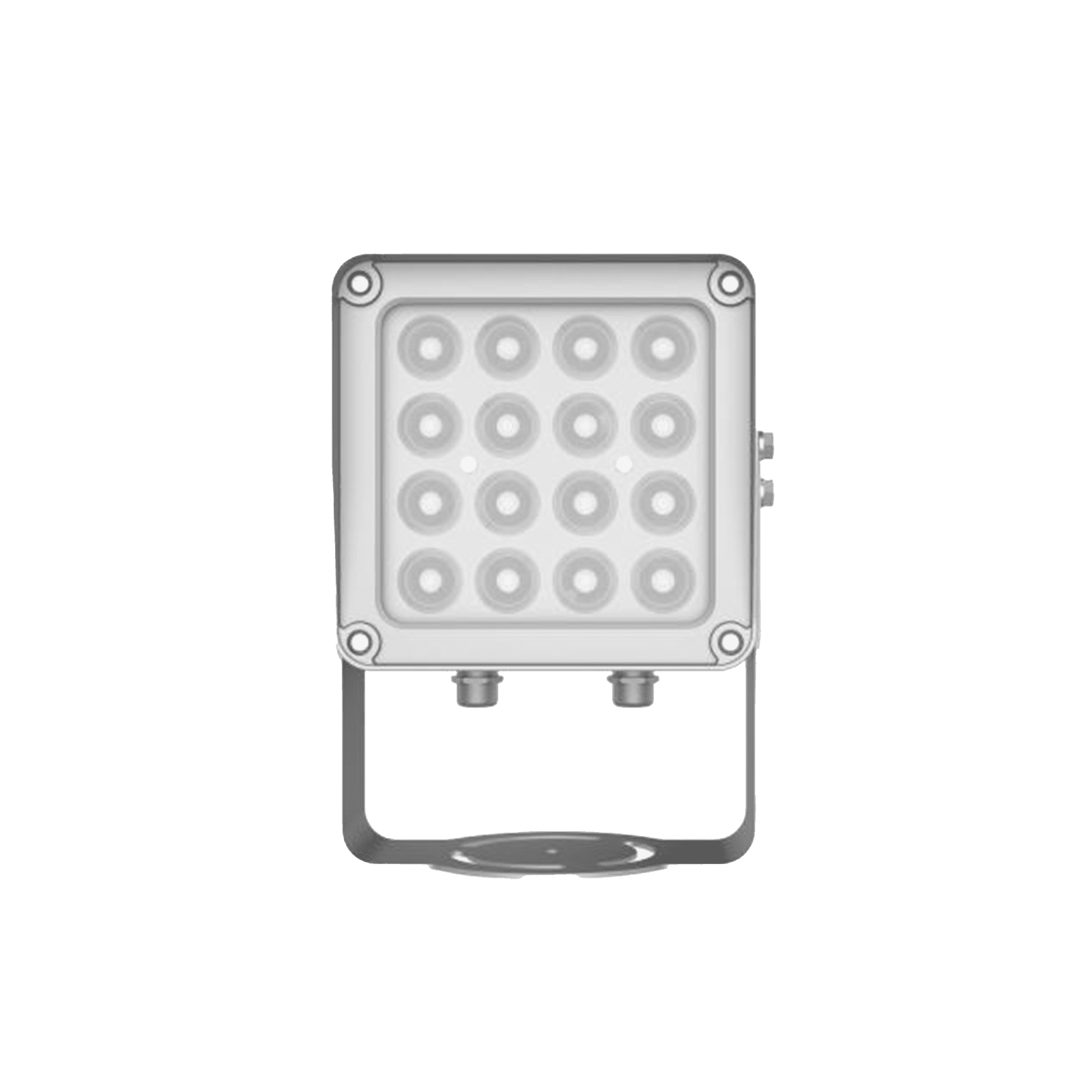 Lampara IR de Luz Continua / 16 Lámparas LED / Distancia Efectiva 16 a 25 metros / Cobertura 40° / Exterior IP66 DS-TL2000CI/L3/E - HIKVISION
