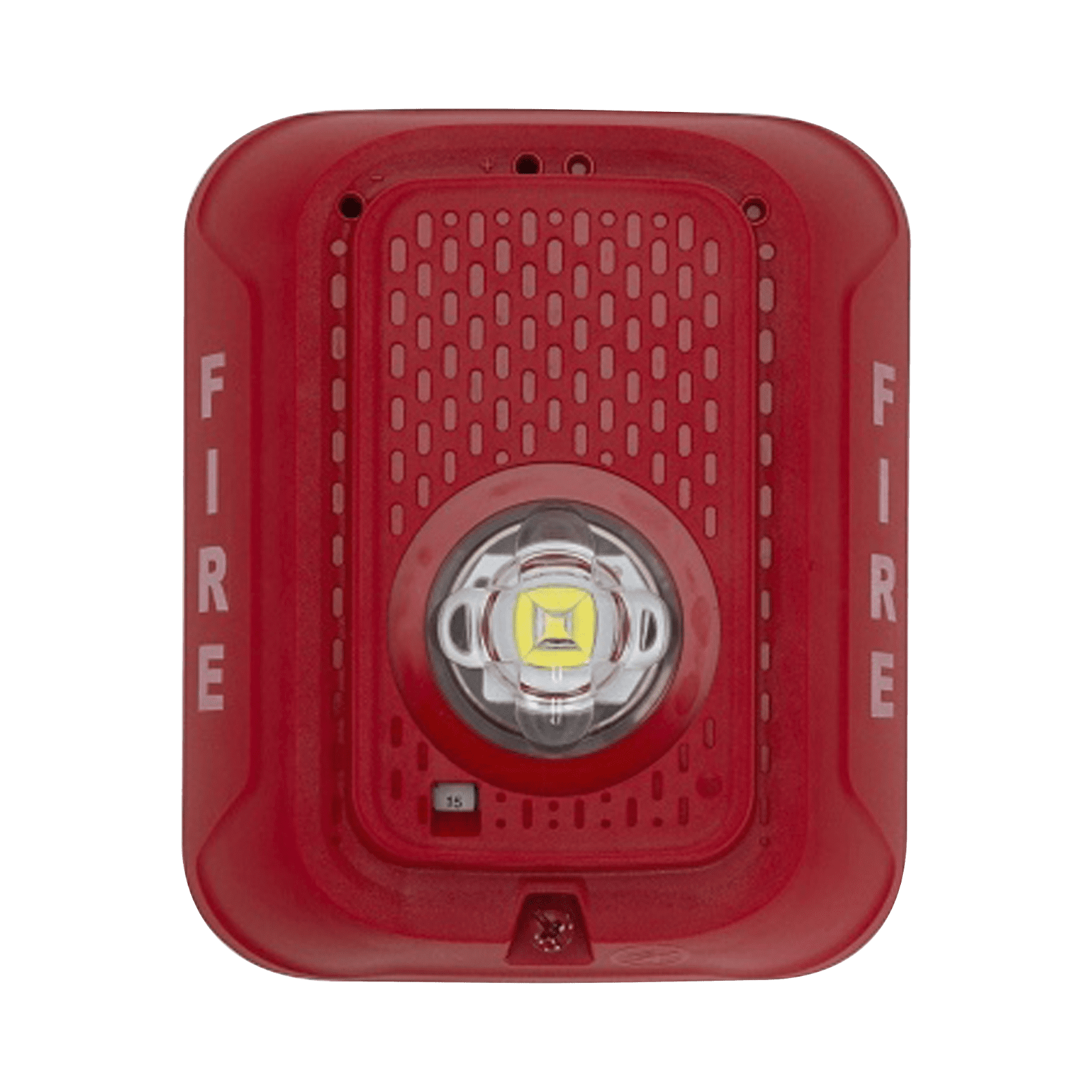 Lámpara LED Estroboscópica para Montaje en Pared, Color Rojo, Nivel de Candelas Seleccionable, Nuevo Diseño Moderno y Elegante y Menor Consumo de Corriente SRLED - SYSTEM SENSOR