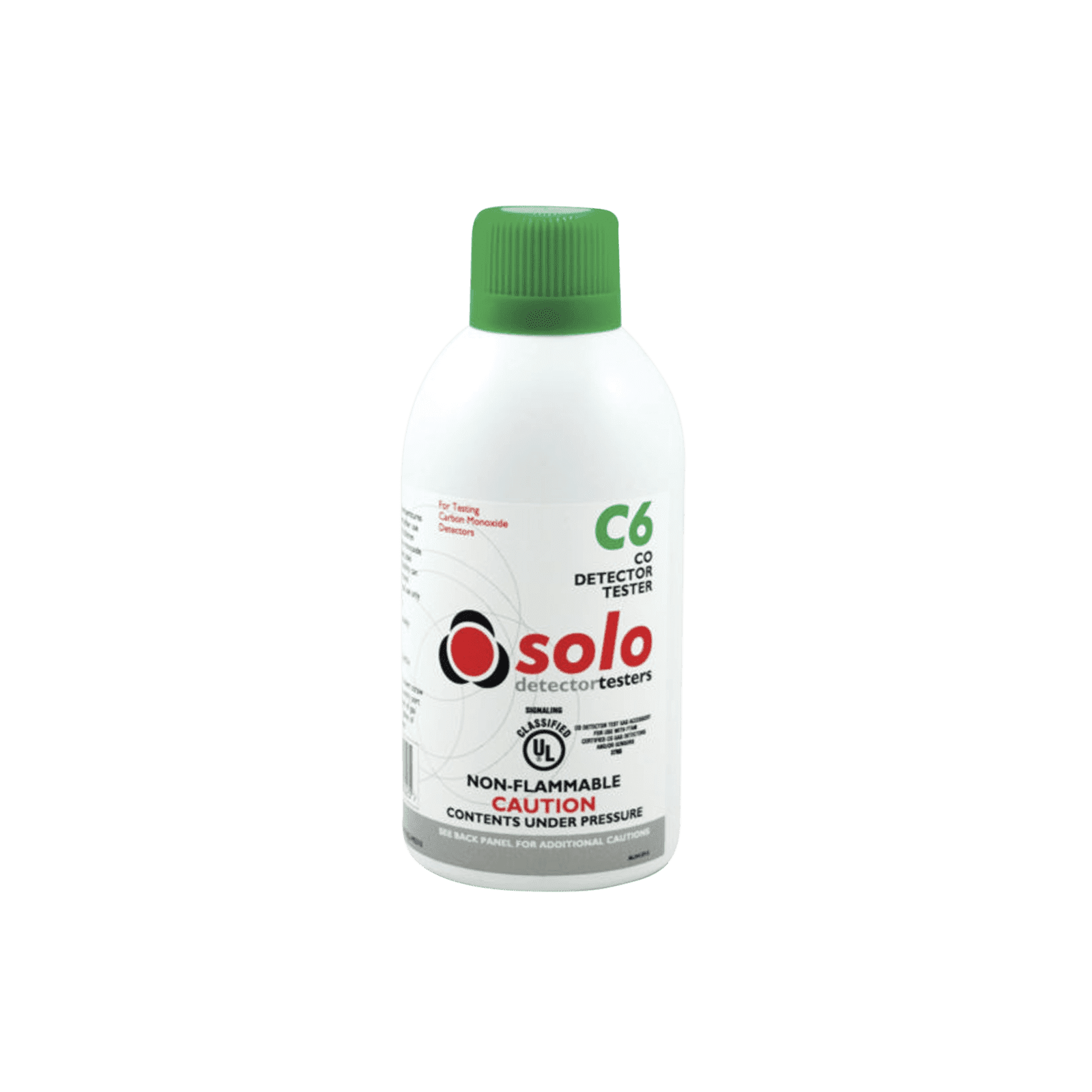 Lata De Gas De Monóxido De Carbono (CO) Genuino Para Prueba De Detectores De CO, Uso Manual o En Dispensadores SOLO-330/SOLO-332, Listado UL SOLO-C6 - SDI