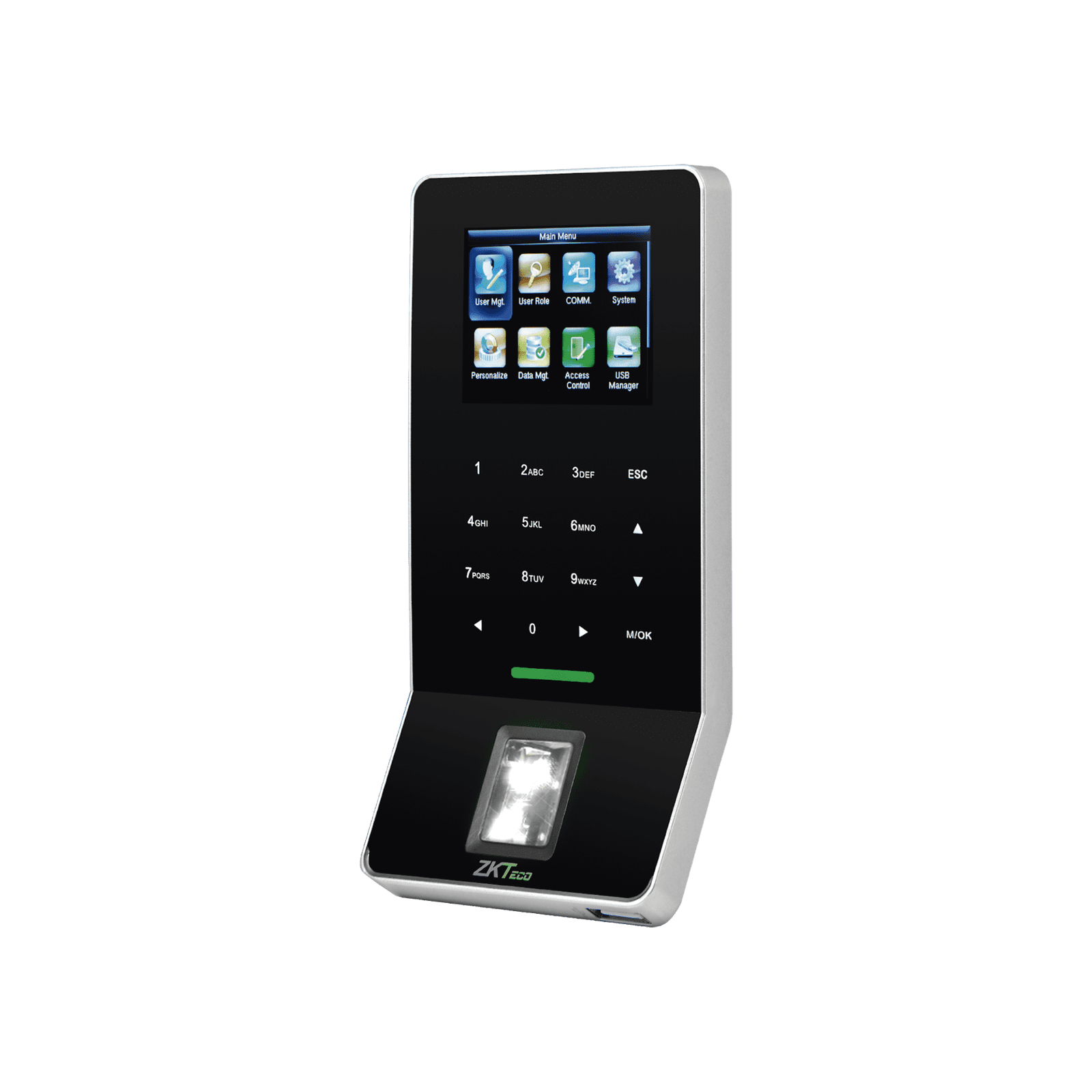 Lector Biométrico de Huella / PROXIMIDAD  / 3000 Huellas / 5,000 Tarjetas / ADMS Gratis / WiFi / Teclado táctil / Estético / Soporta DDNS con BIOTIMEPRO F22-ID - ZKTECO