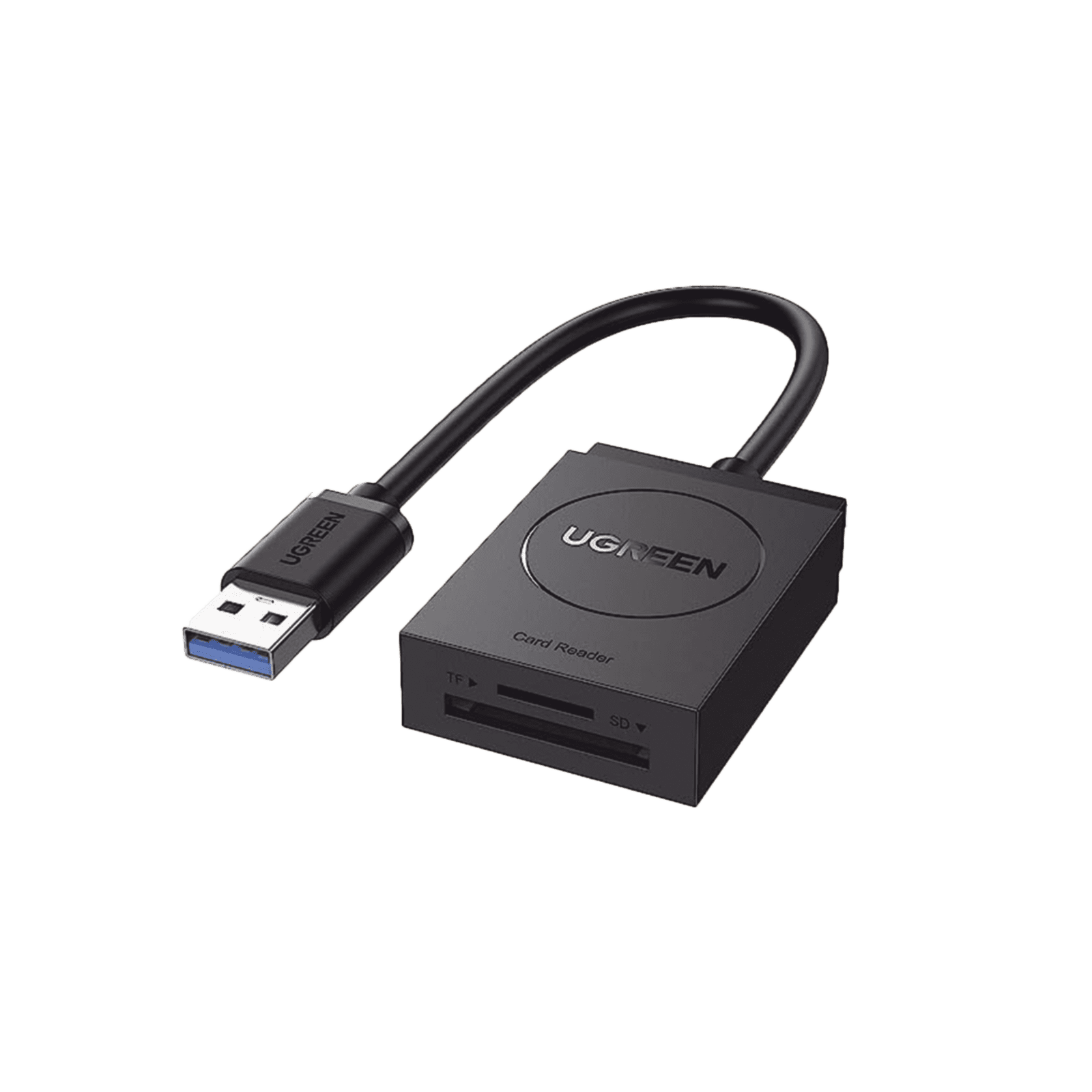 Lector de tarjetas USB-A 3.0 a MicroSD (TF) / SD | 5Gbps | Soporta hasta 2TB | Soporta Windows/Mac OS/Linux/Android | Lectura de Tarjetas Simultánea | No Requiere Controlador | Cable de 15cm. 20250 - UGREEN