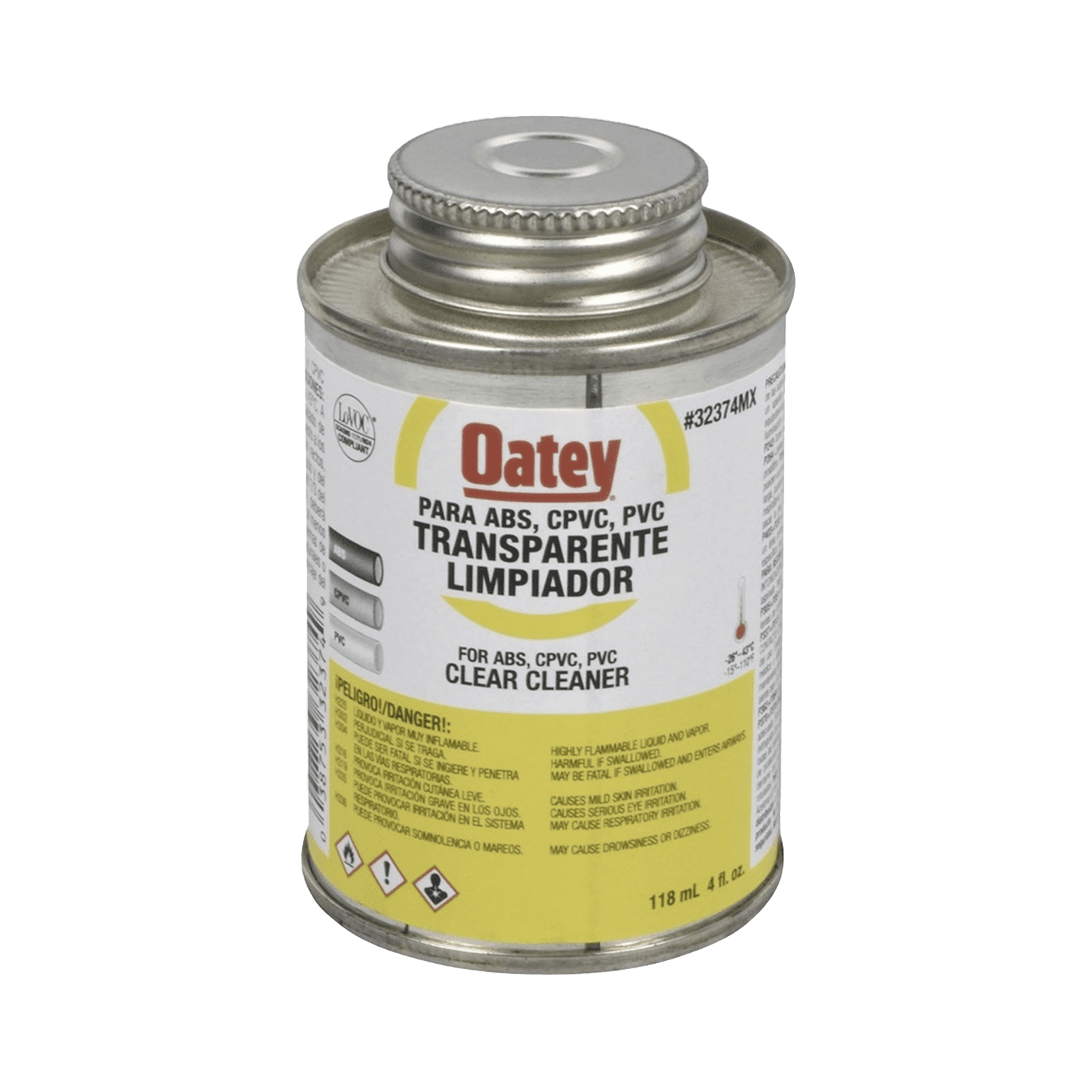 Limpiador de 946 ml ( 32 oz) para Tubo Conduit PVC, CPVC y ABS. ATUP-32-LI - AMANCO-WAVIN