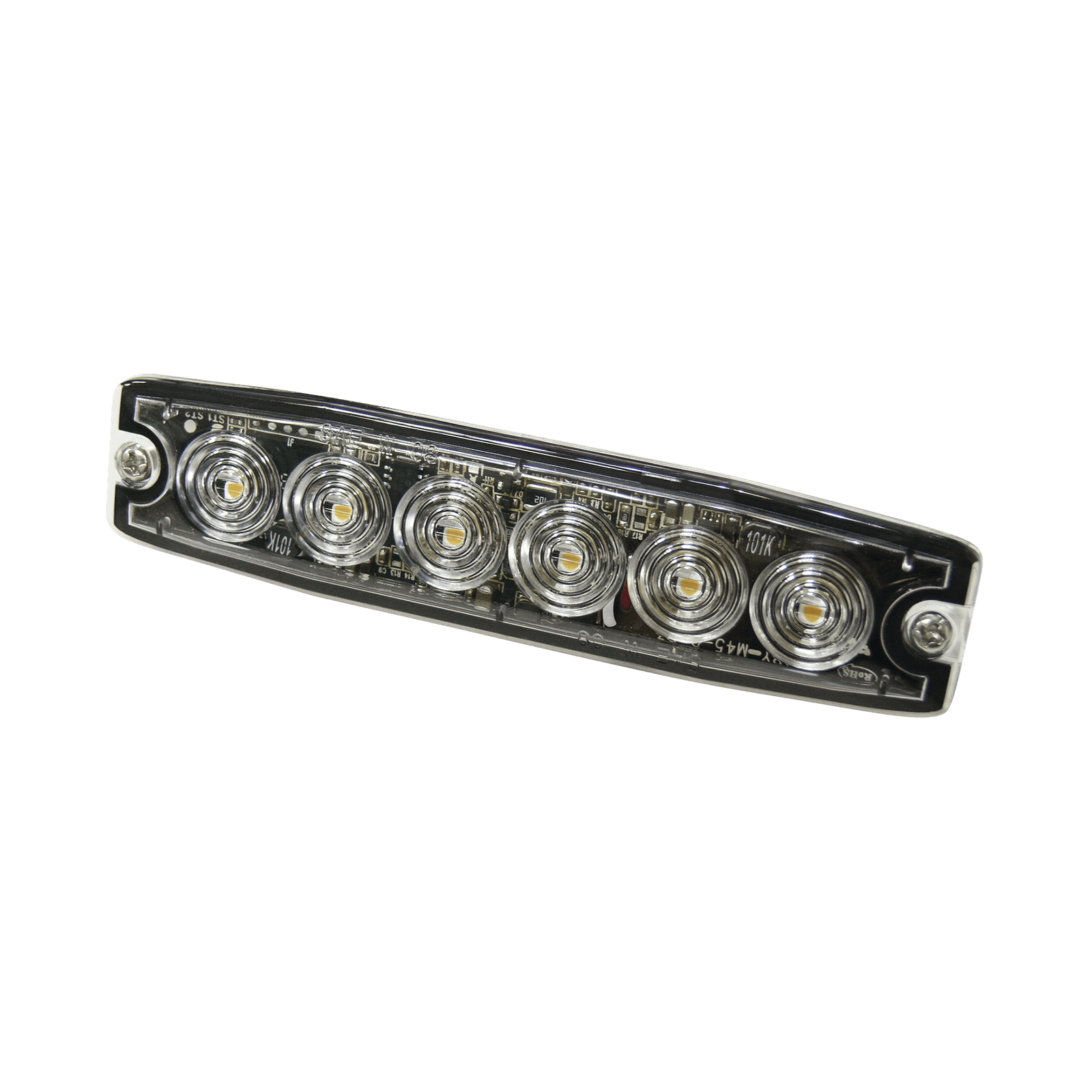 Luz Auxiliar de 6 LED, ámbar, SAE Clase I, lente transparente SPL6A - SIGNALPRO