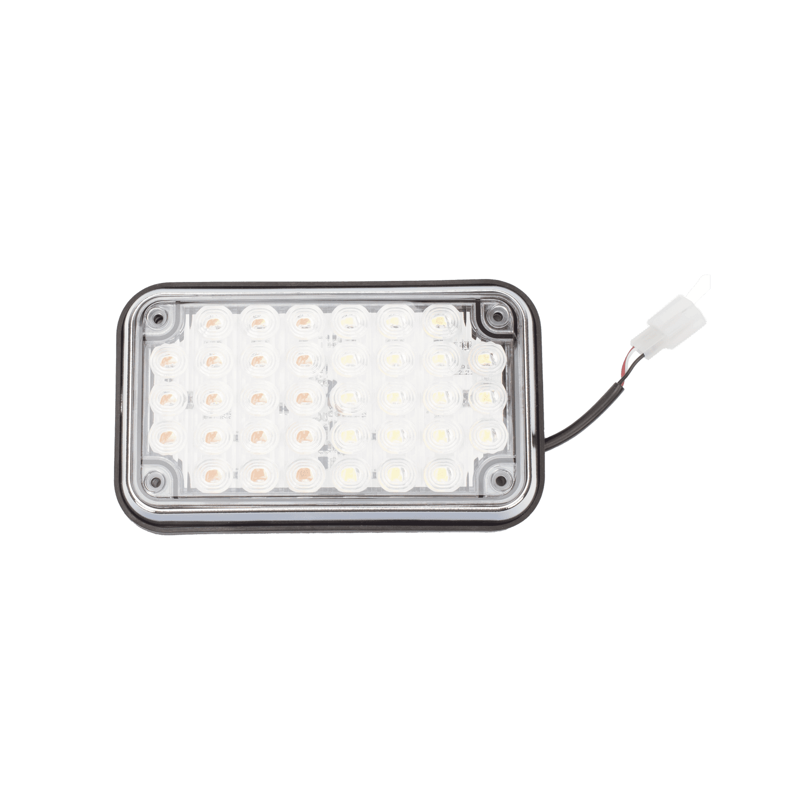 Luz de Advertencia de 6X4″, Bicolor Rojo/Claro, Ideal para Ambulancias XLTE595RW - EPCOM INDUSTRIAL SIGNALING