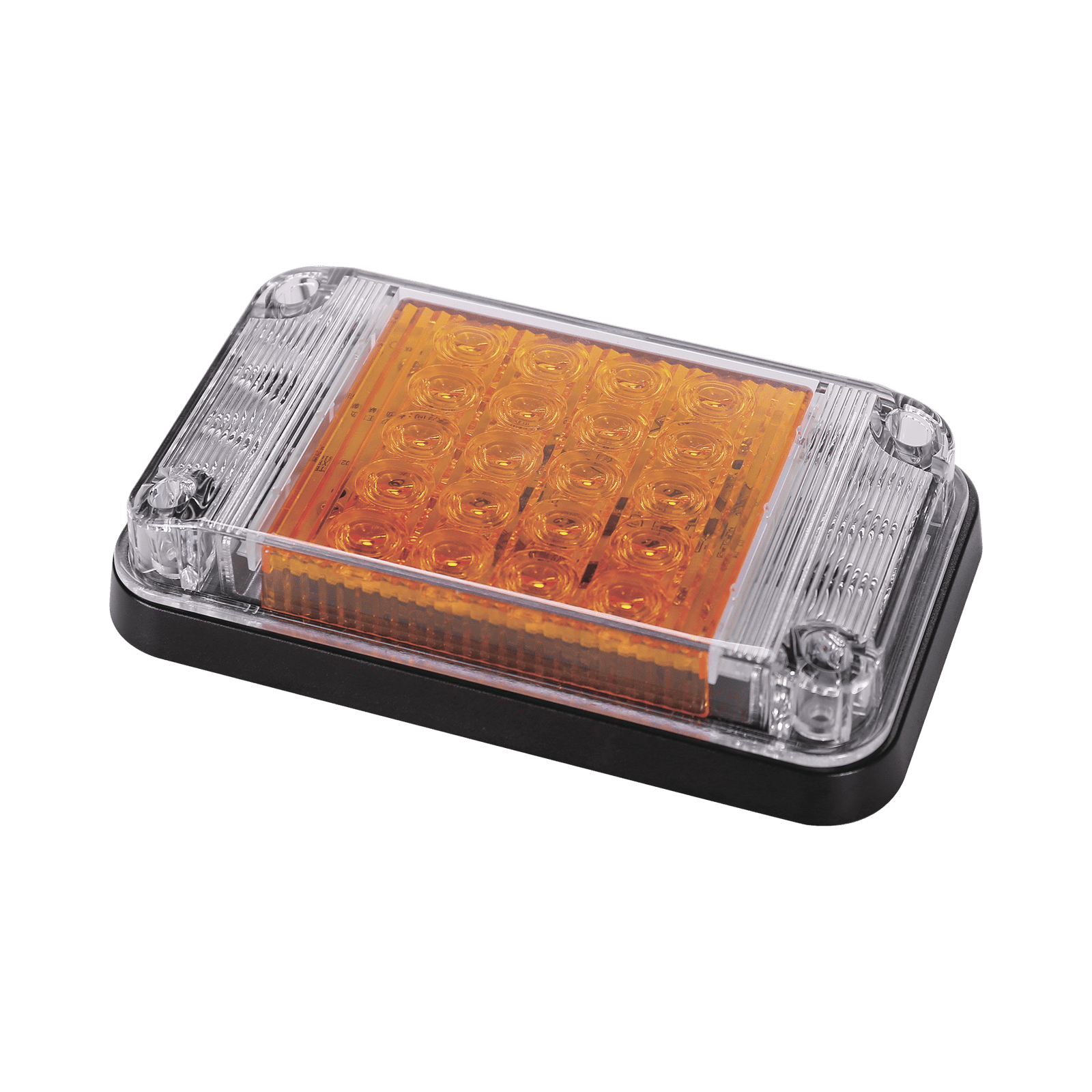 Luz de Advertencia de 7X4″, Color Ámbar, Con Luces de Trabajo, Ideal para Ambulancias XLTE2345A - EPCOM INDUSTRIAL SIGNALING