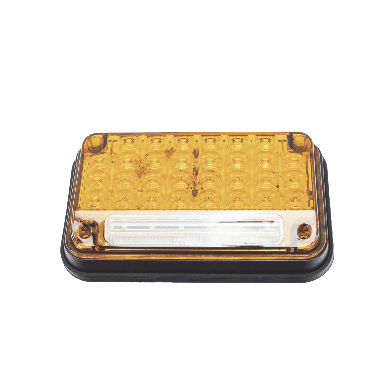 Luz de Advertencia de 7X4″, Color Ambar, Con Luz de Trabajo, Ideal para Ambulancias XLTE2335A - EPCOM INDUSTRIAL SIGNALING