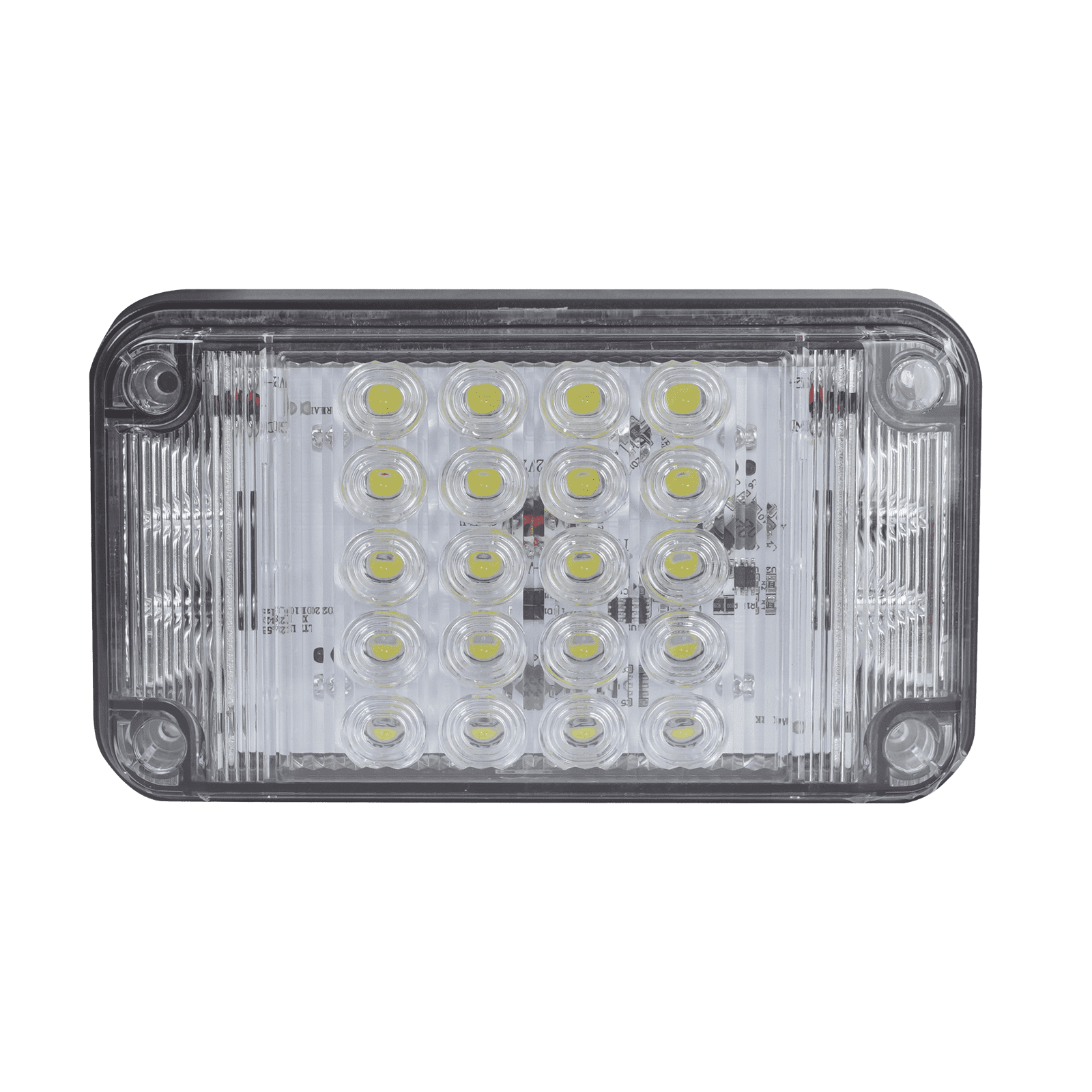 Luz de Advertencia de 7X4″, Color Claro, Con Luces de Trabajo, Ideal para Ambulancias XLTE2345W - EPCOM INDUSTRIAL SIGNALING