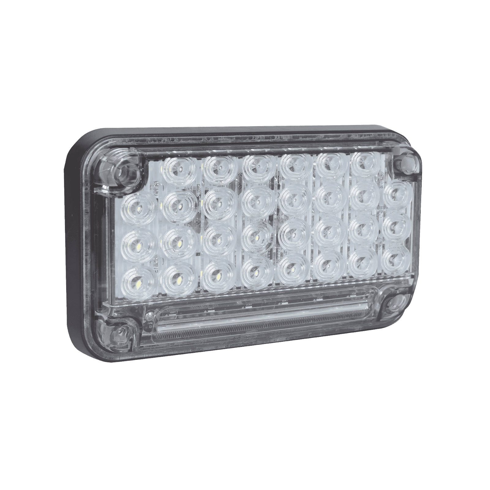 Luz de Advertencia de 7X4″, Color Claro, Con Luz de Trabajo, Ideal para Ambulancias XLTE2335W - EPCOM INDUSTRIAL SIGNALING