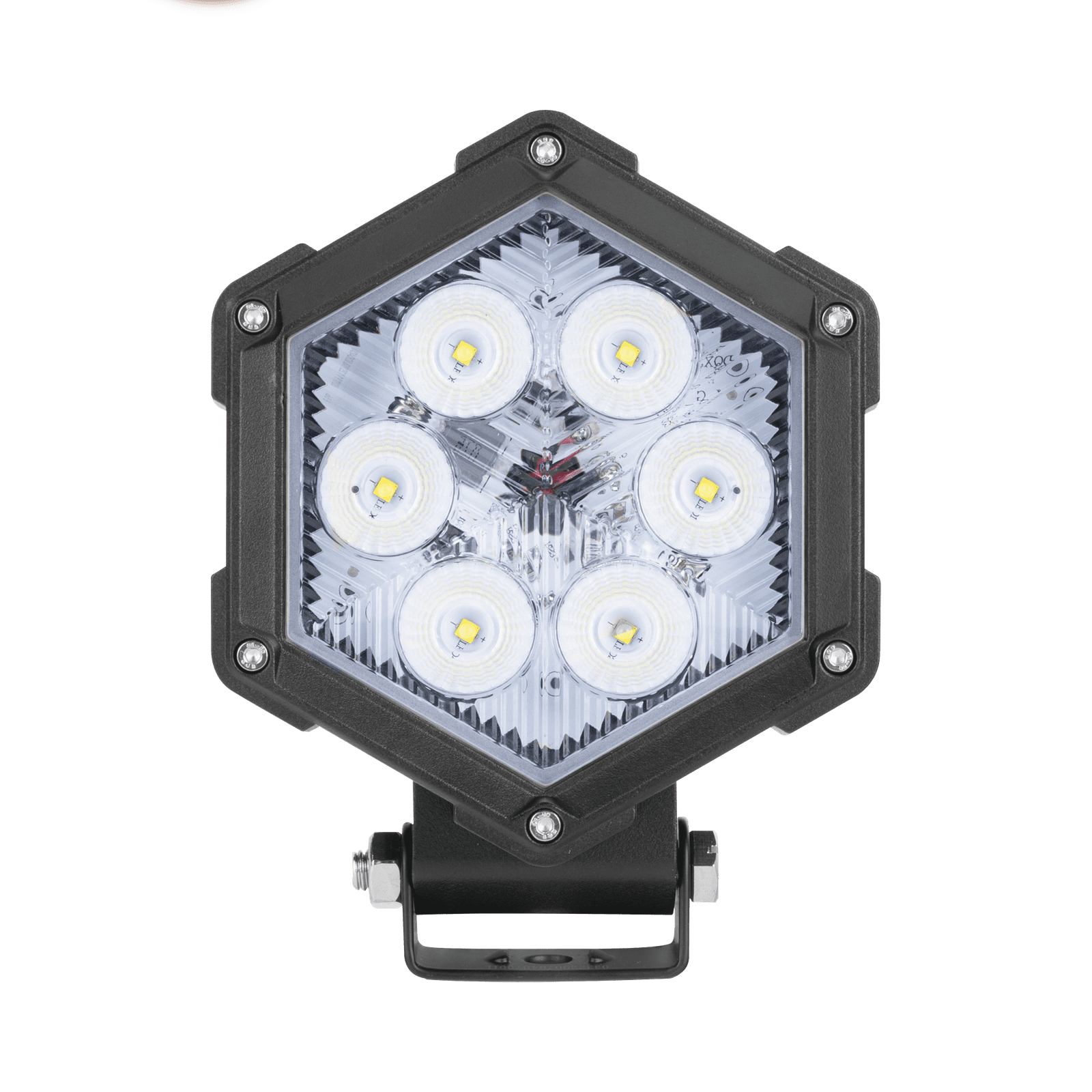 Luz de Trabajo Ultra brillante, 6 Led, 2200 Lumenes, 30 watts, 12-24 Vcc XCHR30 - EPCOM INDUSTRIAL SIGNALING