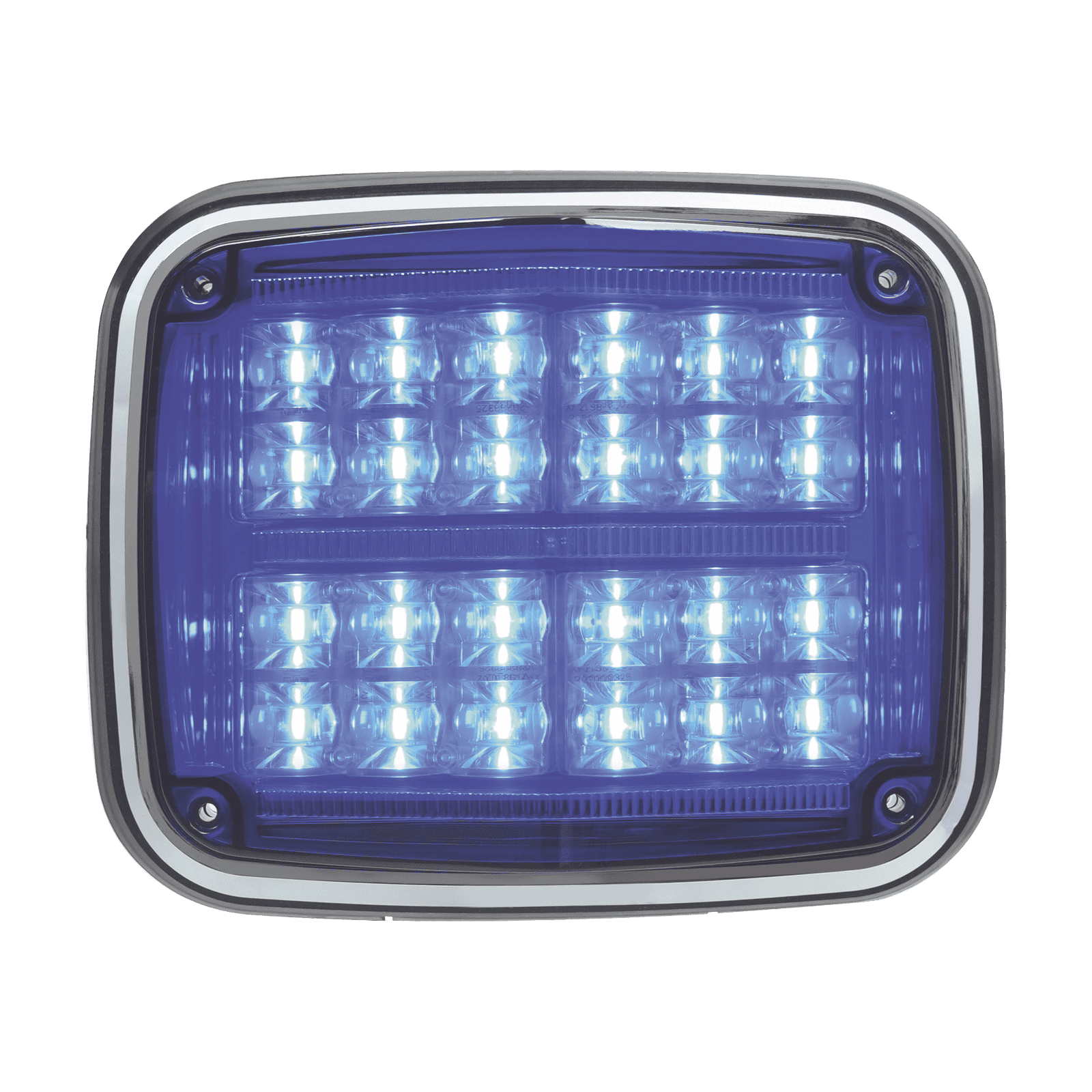 Luz de advertencia de 8 X 6″, Color Azul, SAE,  IP67, Ideal para Ambulancias XT1895B - EPCOM INDUSTRIAL SIGNALING