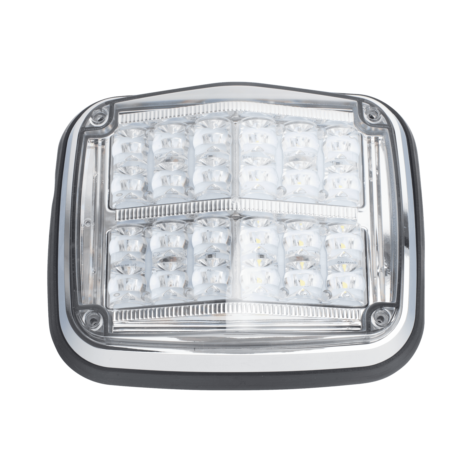 Luz de advertencia de 8 X 6″, Color Rojo / Claro, SAE,  IP67, Ideal para Ambulancias XT1895RW - EPCOM INDUSTRIAL SIGNALING