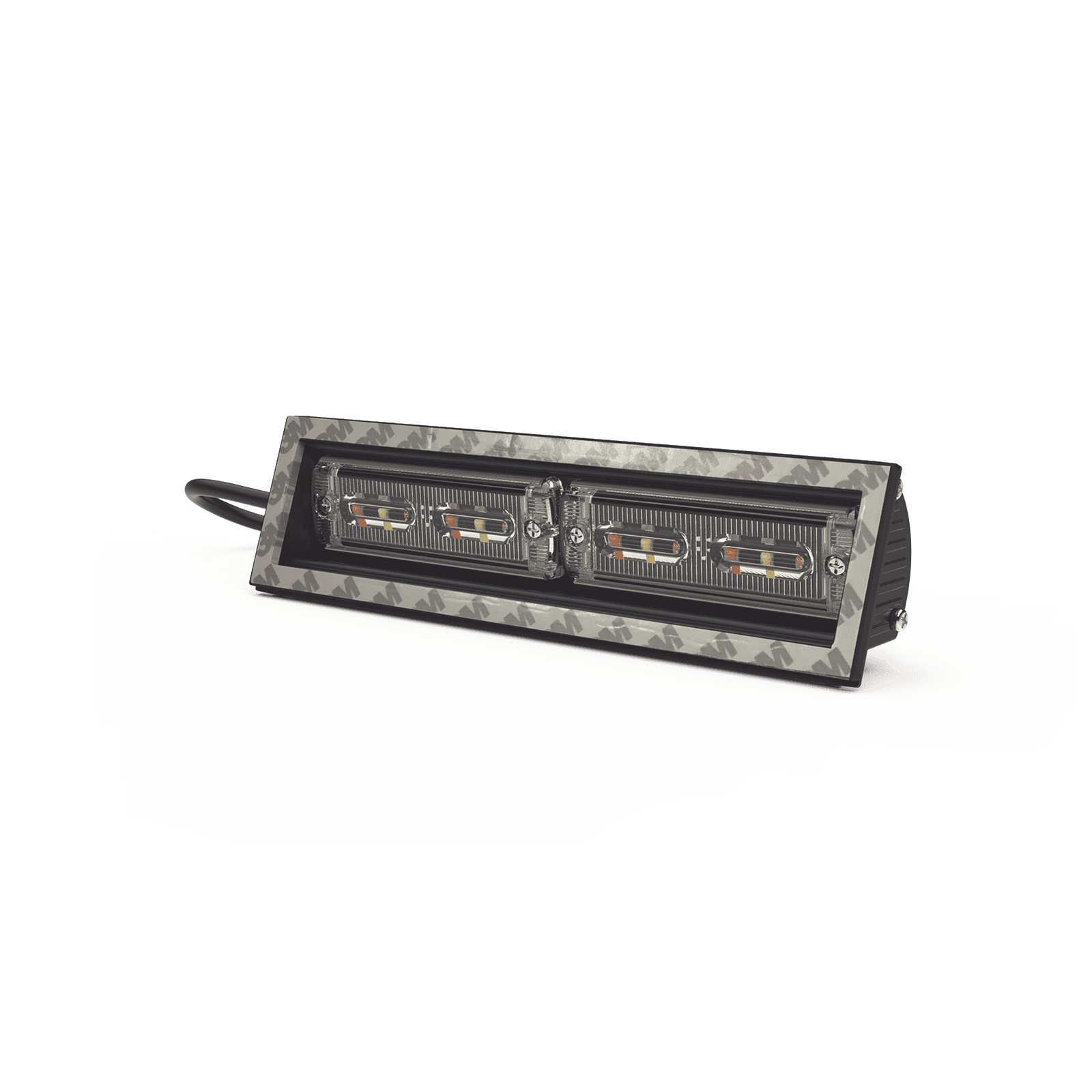 Luz direccional cubierta de ventana, 12-24 Vcc, 2 cabezales dual color, Rojo/Claro/Azul/Claro ED3974RWBW - ECCO