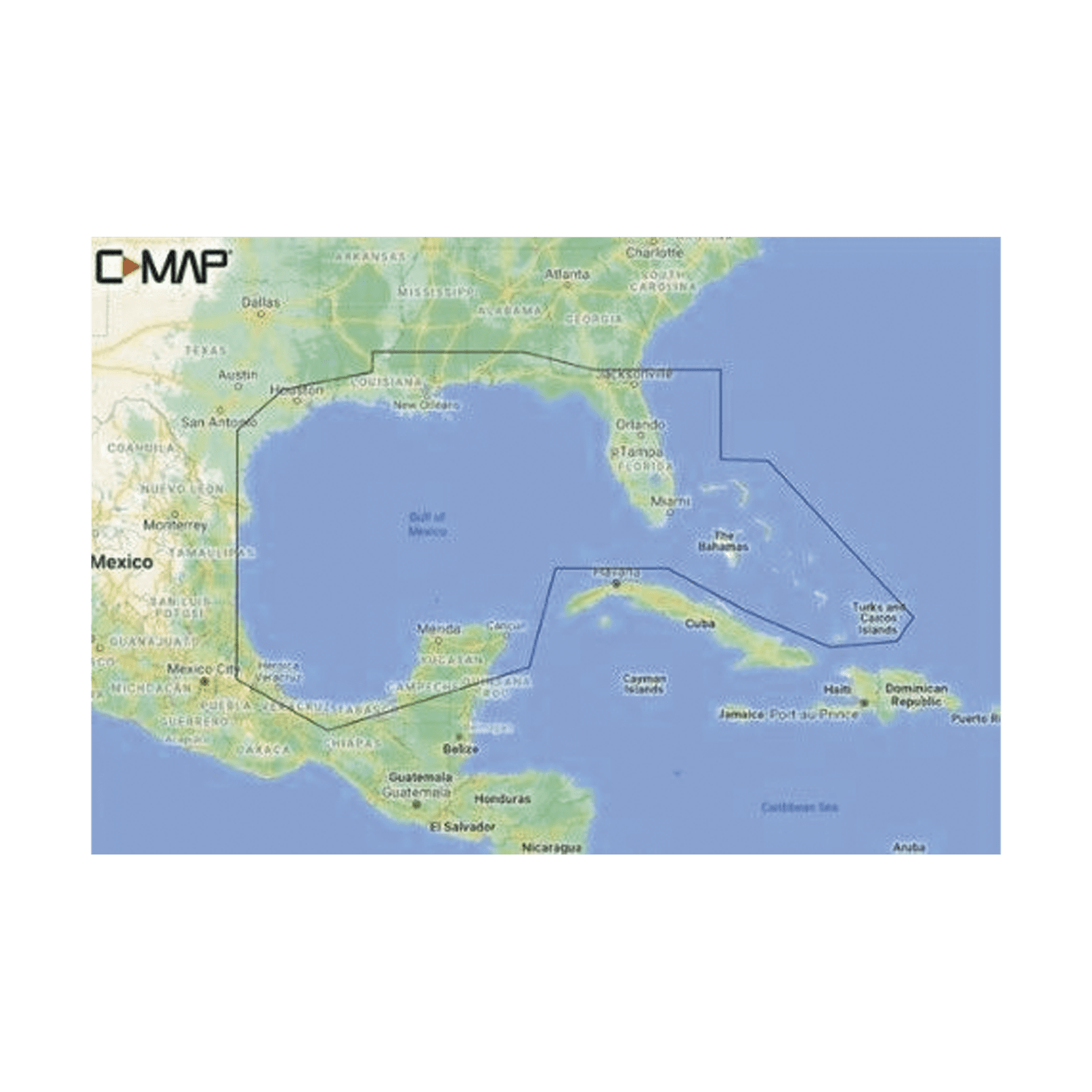 M-NA-Y204-MS C-MAP REVEAL del Golfo de México y Bahamas M-NA-Y204-MS - C-MAP