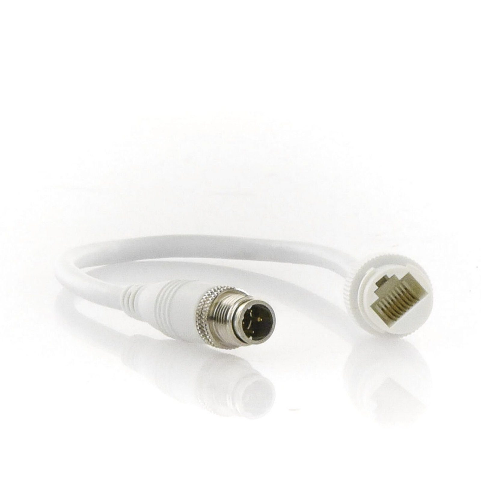 Cable Adaptador Tipo Aviación a RJ45 (Red) para el Kit Movil DS-MP5604SD/GLF(LITE)(KIT) M12TORJ45 - HIKVISION