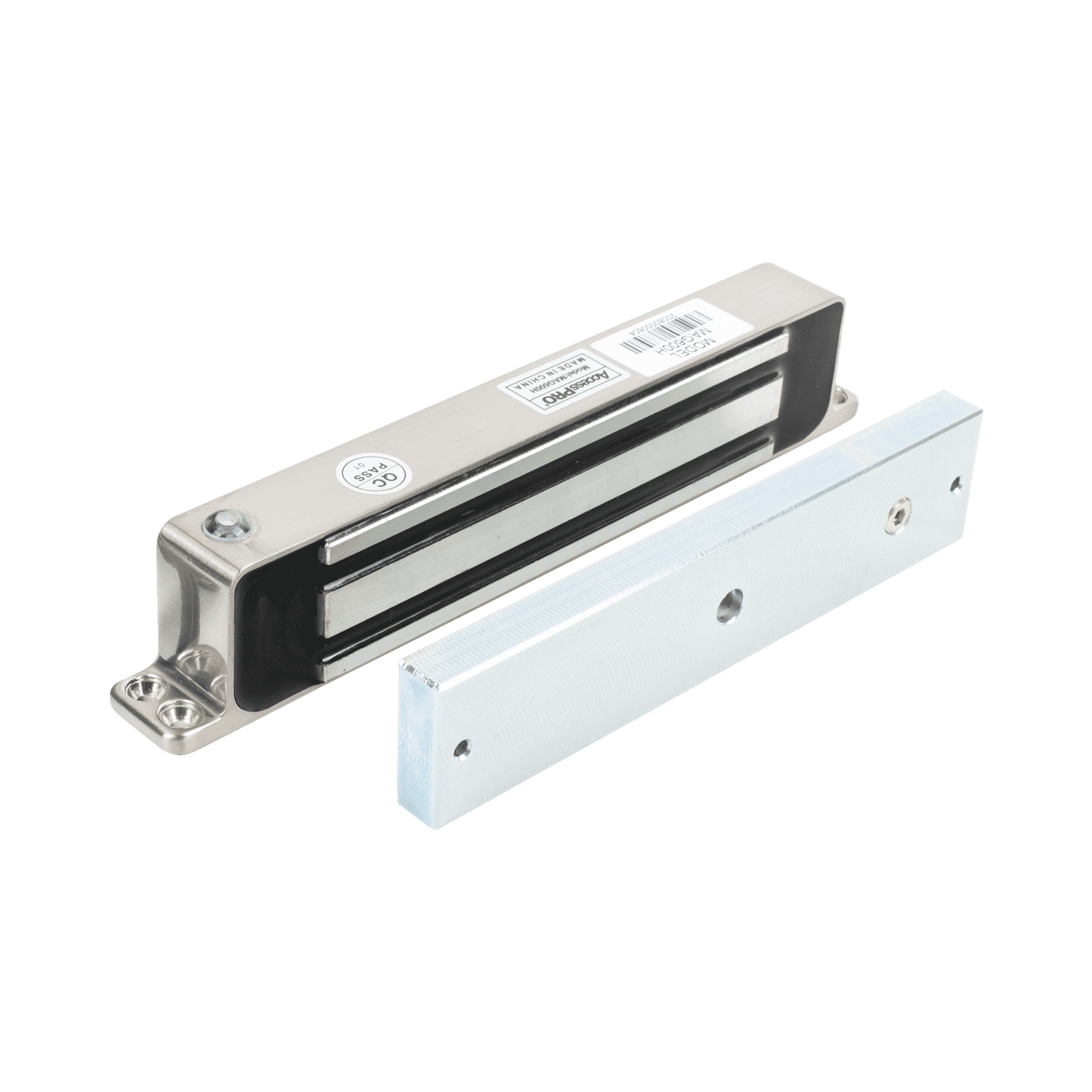 Chapa magnética 600lbs de montaje superficial para exterior IP68 MAG600H - AccessPRO