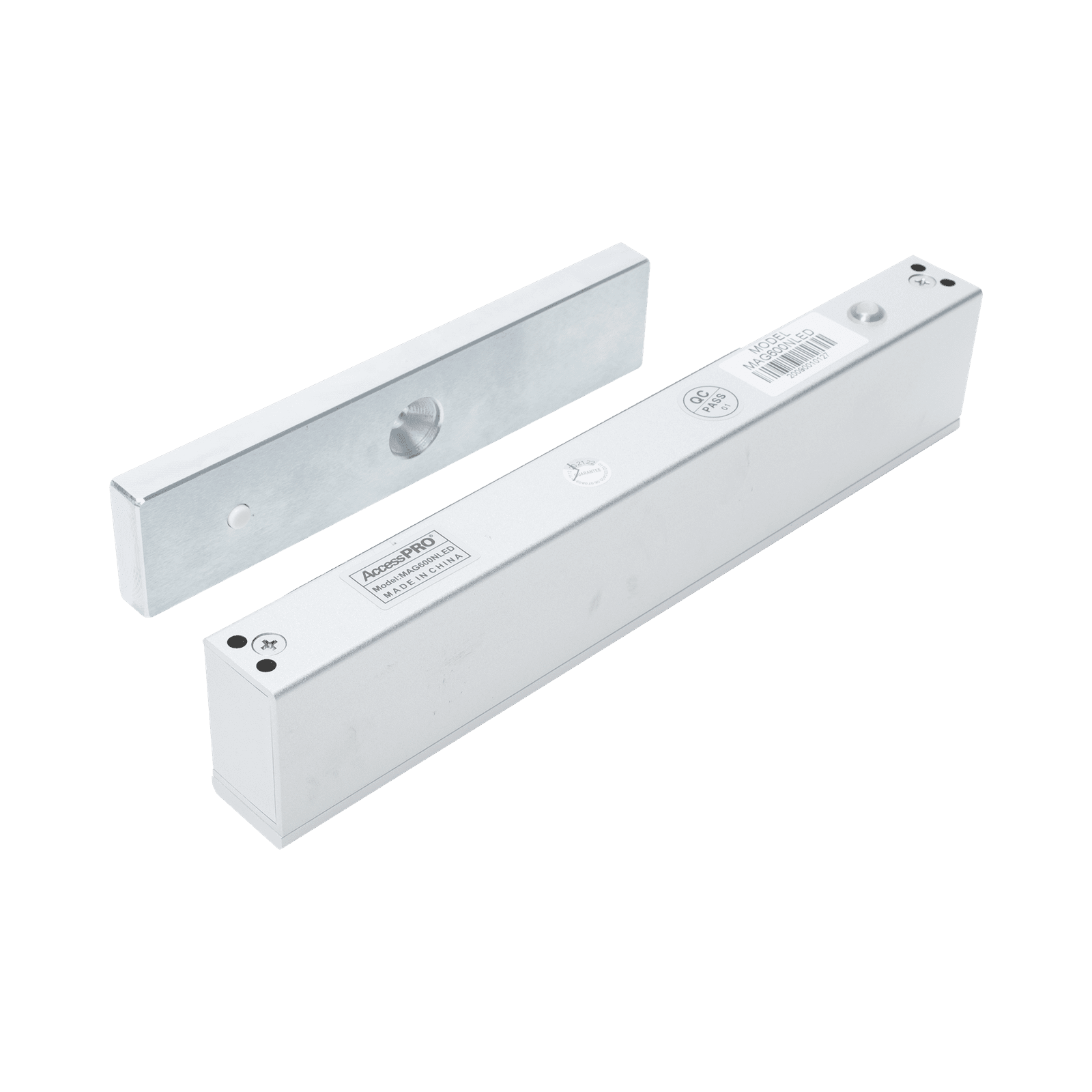 Chapa Magnética de 600 lbs con LED Ultra-brillante, Sensor de Estado de Placa y Sin Magnetismo Residual MAG600NLED - AccessPRO