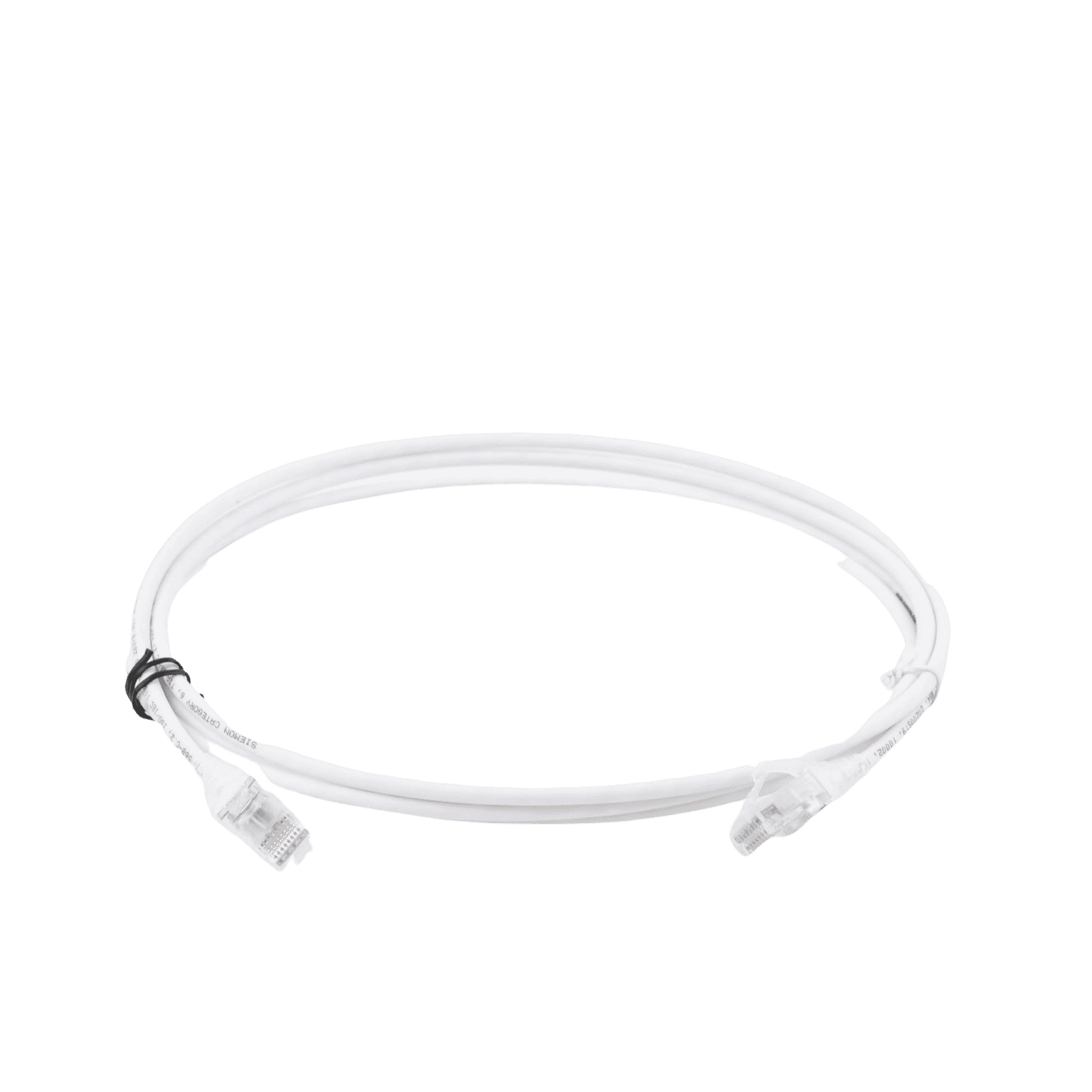 Patch Cord MC6 Modular Cat6 UTP, CM/LS0H, 7ft, Color Blanco, Diámetro Reducido (28AWG), Versión Bulk (Sin Empaque Individual) MC6-07-02-28B - SIEMON