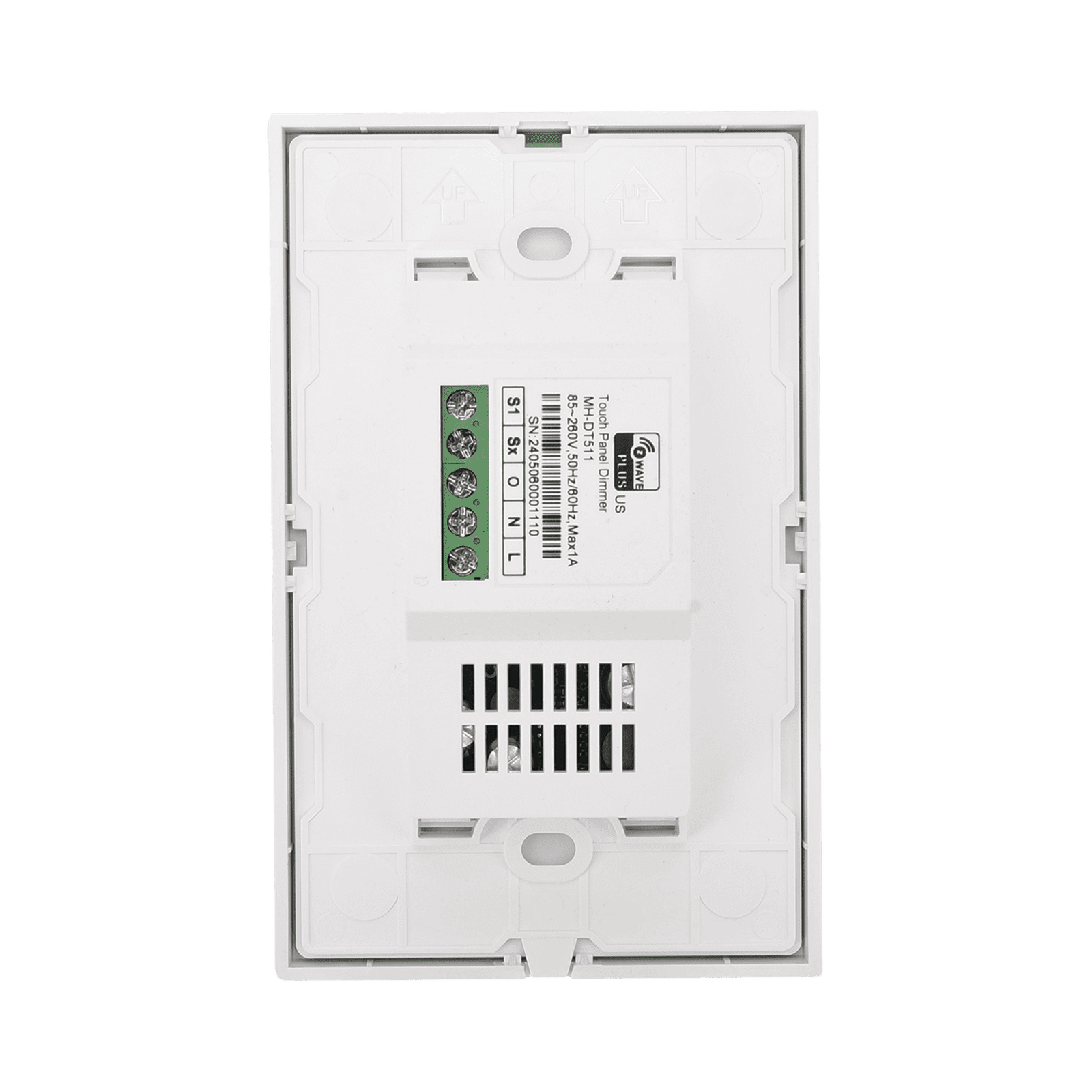 (ZWAVE) Dimmer panel táctil touch inalámbrico Zwave Plus. Compatible con Hubitat HC8, Álula M2M, otros MHDT511 - SMARTHOME BY EPCOM