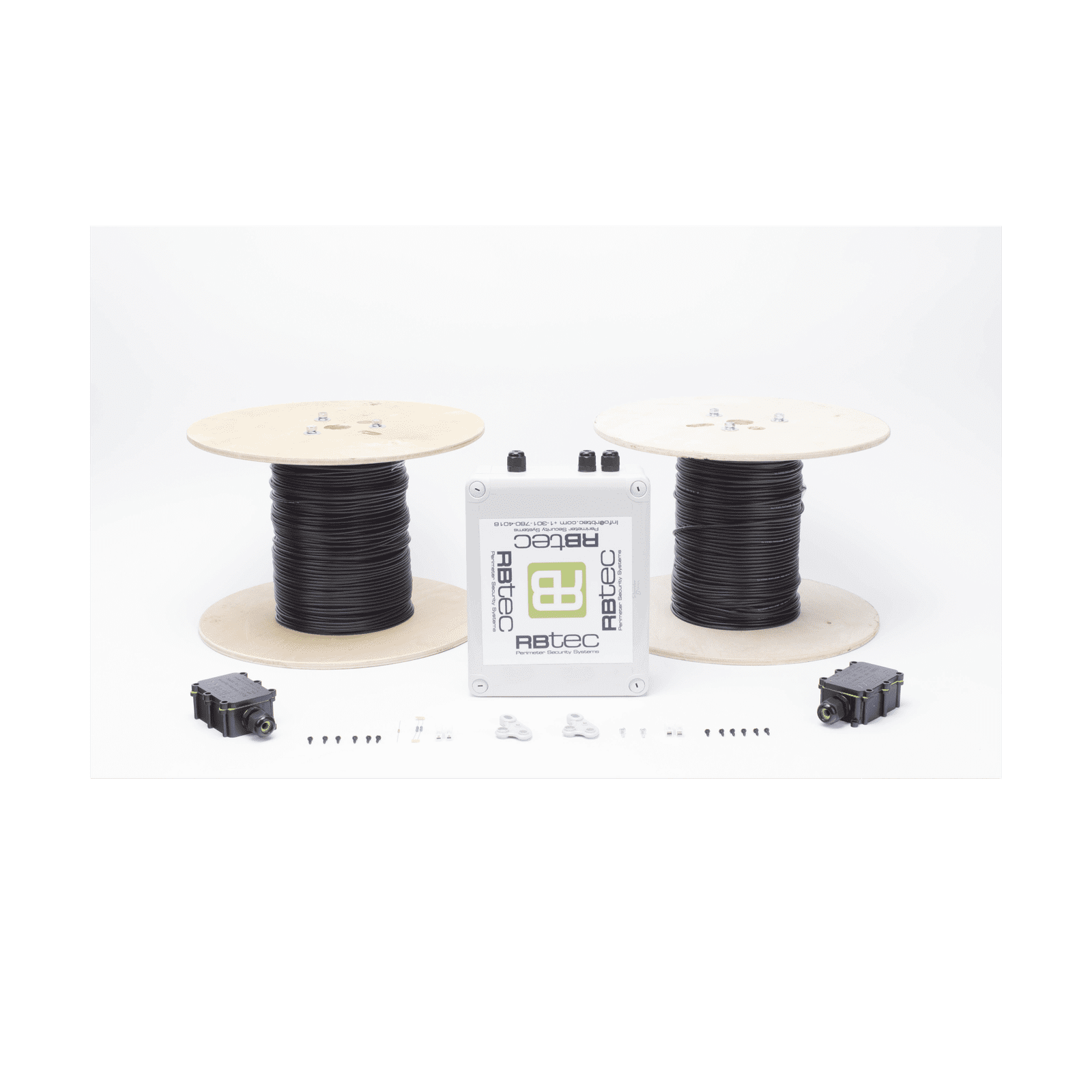 MICALERT Cable Sensor para Paredes, barandales, rejas rigidas / 2 zonas de 152 metros / 304 Metros de protección total/Tarjeta LPU400/Calibración via software MIC-2Z-500-V2 - RBTEC
