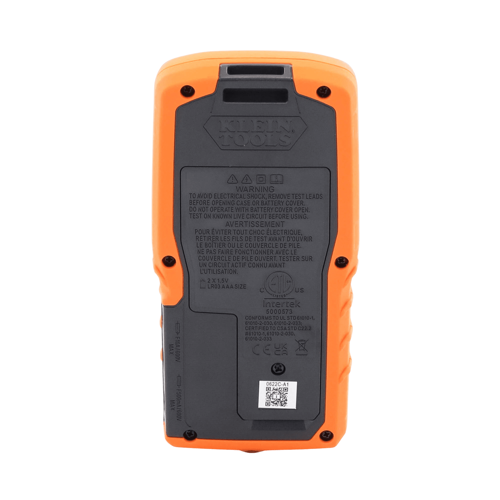 Multímetro Digital Esbelto de Rango Automático con TRMS 600V y Medición de Temperatura MM450 - KLEIN TOOLS