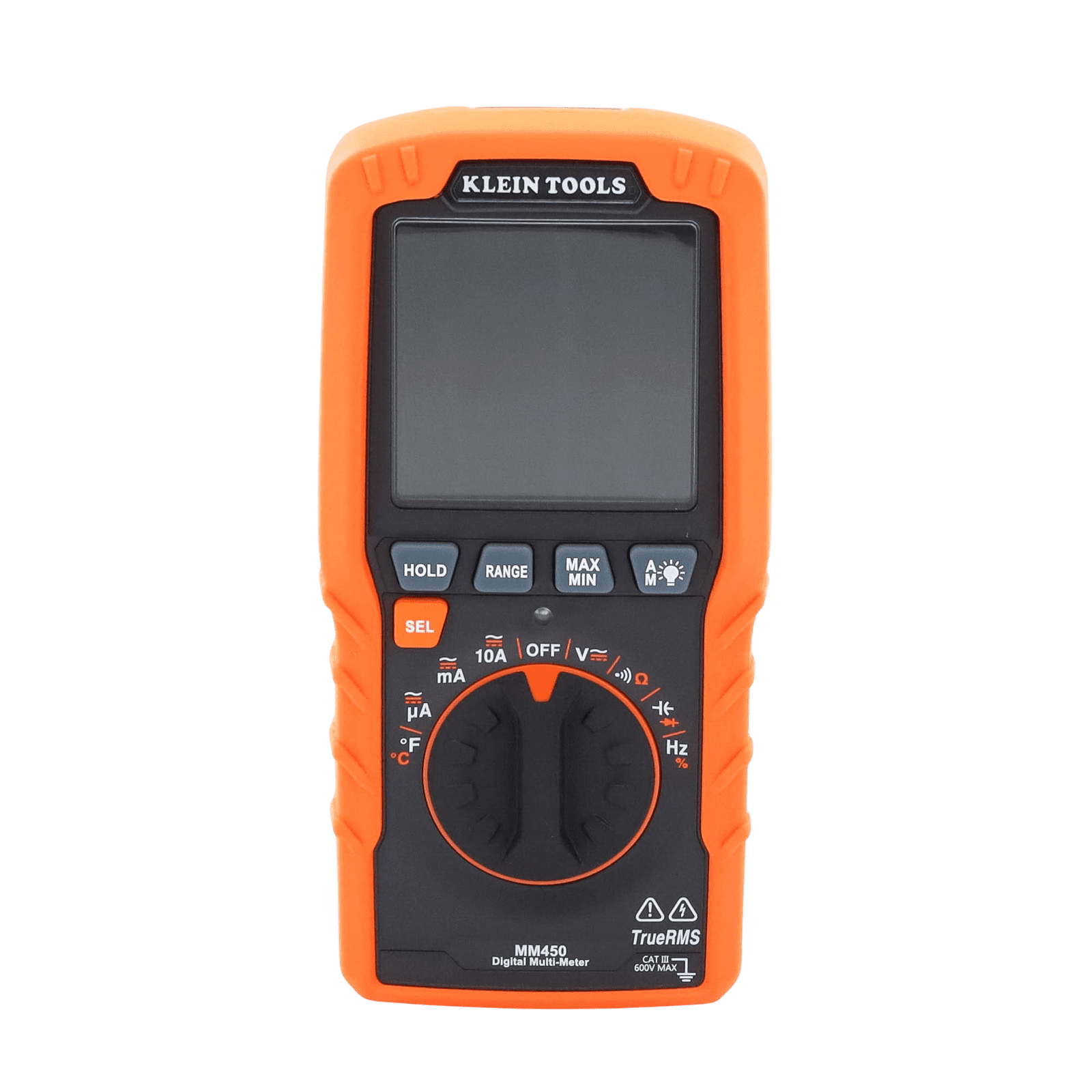 Multímetro Digital Esbelto de Rango Automático con TRMS 600V y Medición de Temperatura MM450 - KLEIN TOOLS