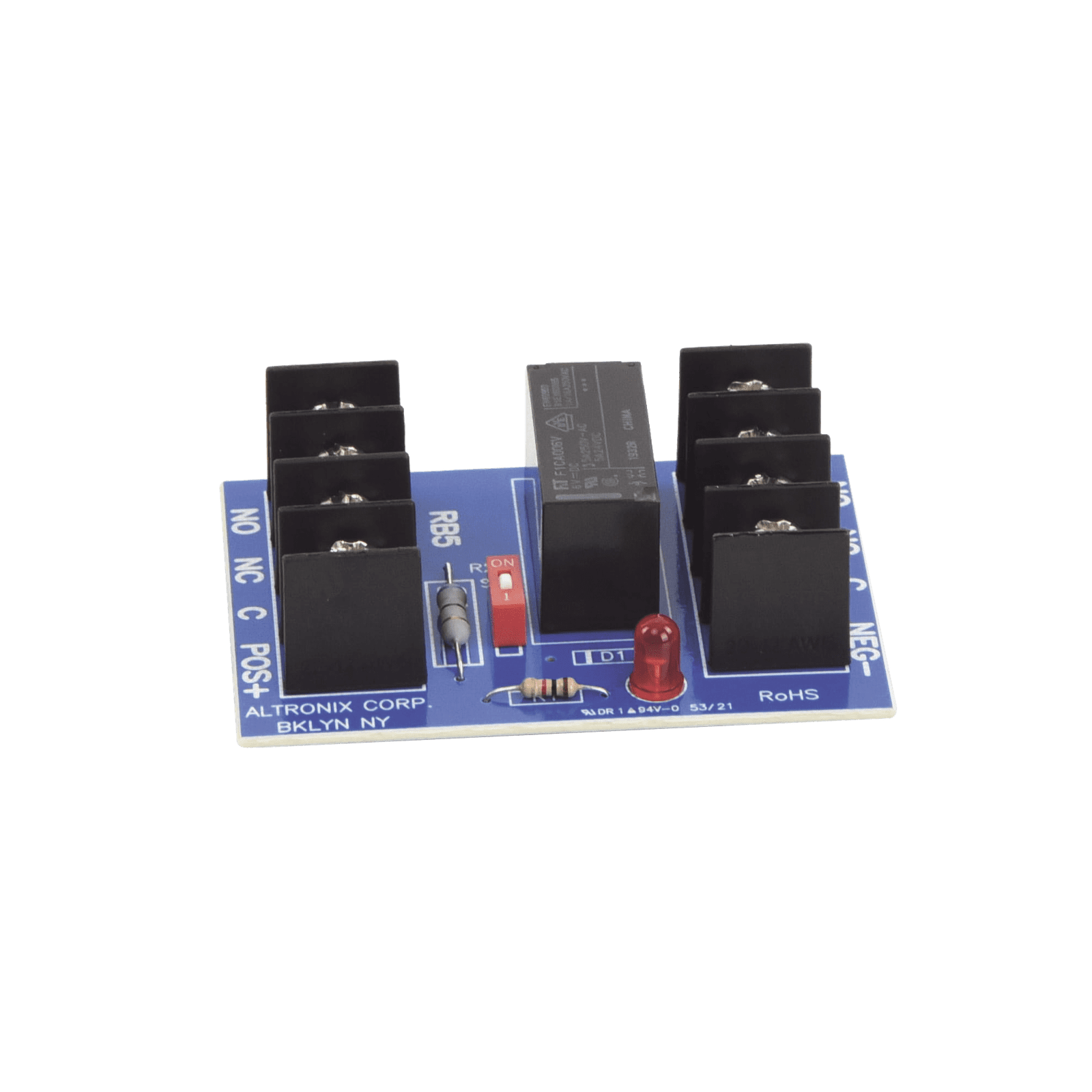 MÓDULO DE RELEY 6 / 12VDC, CONTACTOS DPDT @ 5A – 220VAC / 28VDC RB5 - ALTRONIX