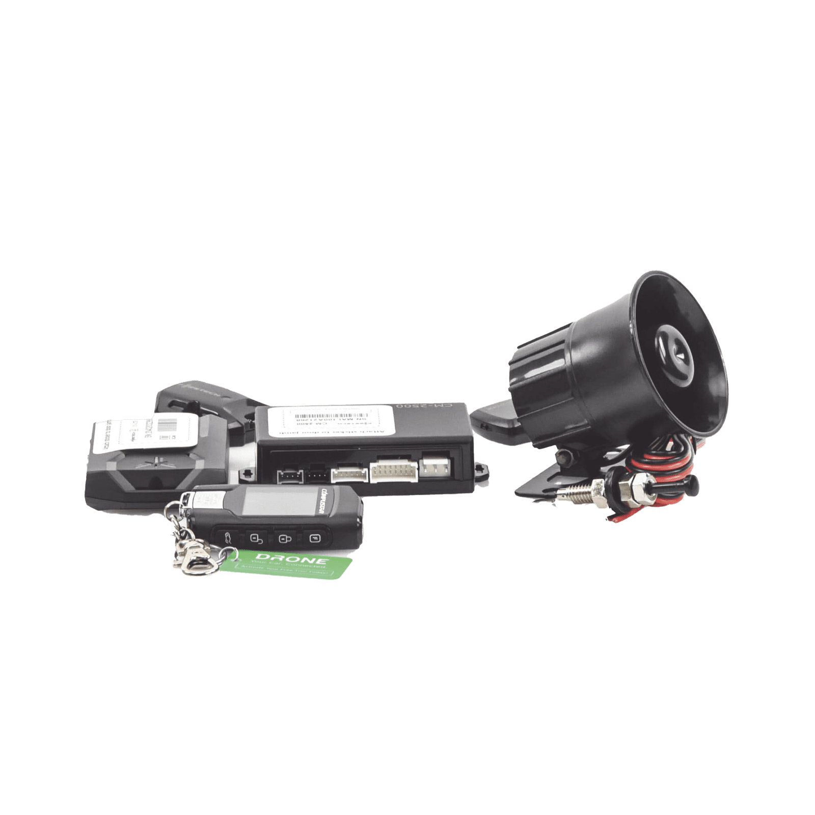 (MONITOREO en APP) Kit de Alarma Vehicular Profesional de 2 vías y control LCD con modulo CM2500 Incluye  GPS X1-MAX LTE CSX2WQ900-A - COMPUSTAR