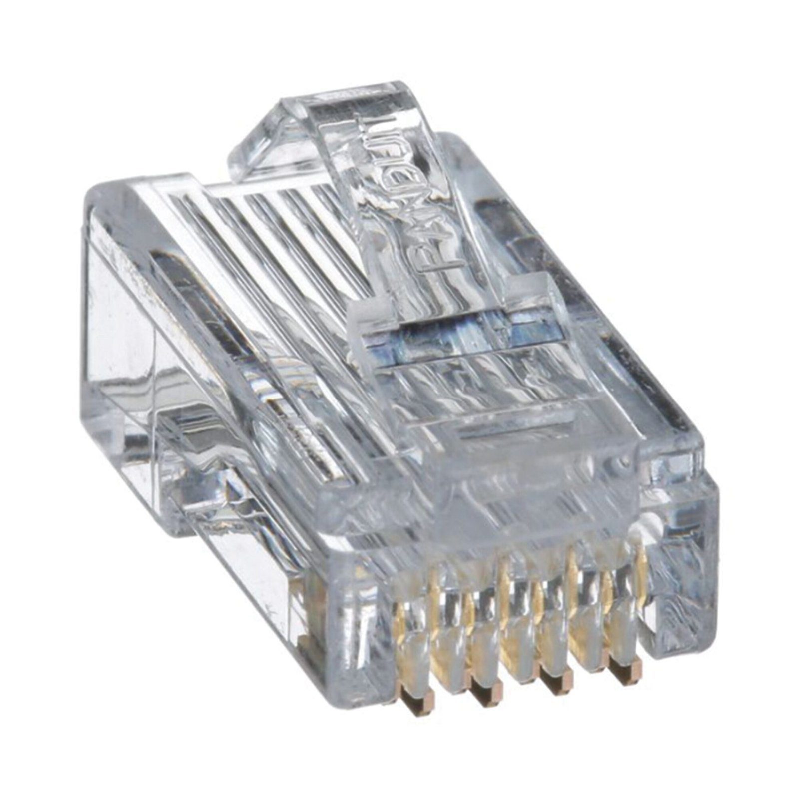 Plug RJ45 Cat5e, Para Cable UTP de Calibres 24-26 AWG, Chapado en Oro de 50 micras, Paquete de 100 piezas MP588-C - PANDUIT