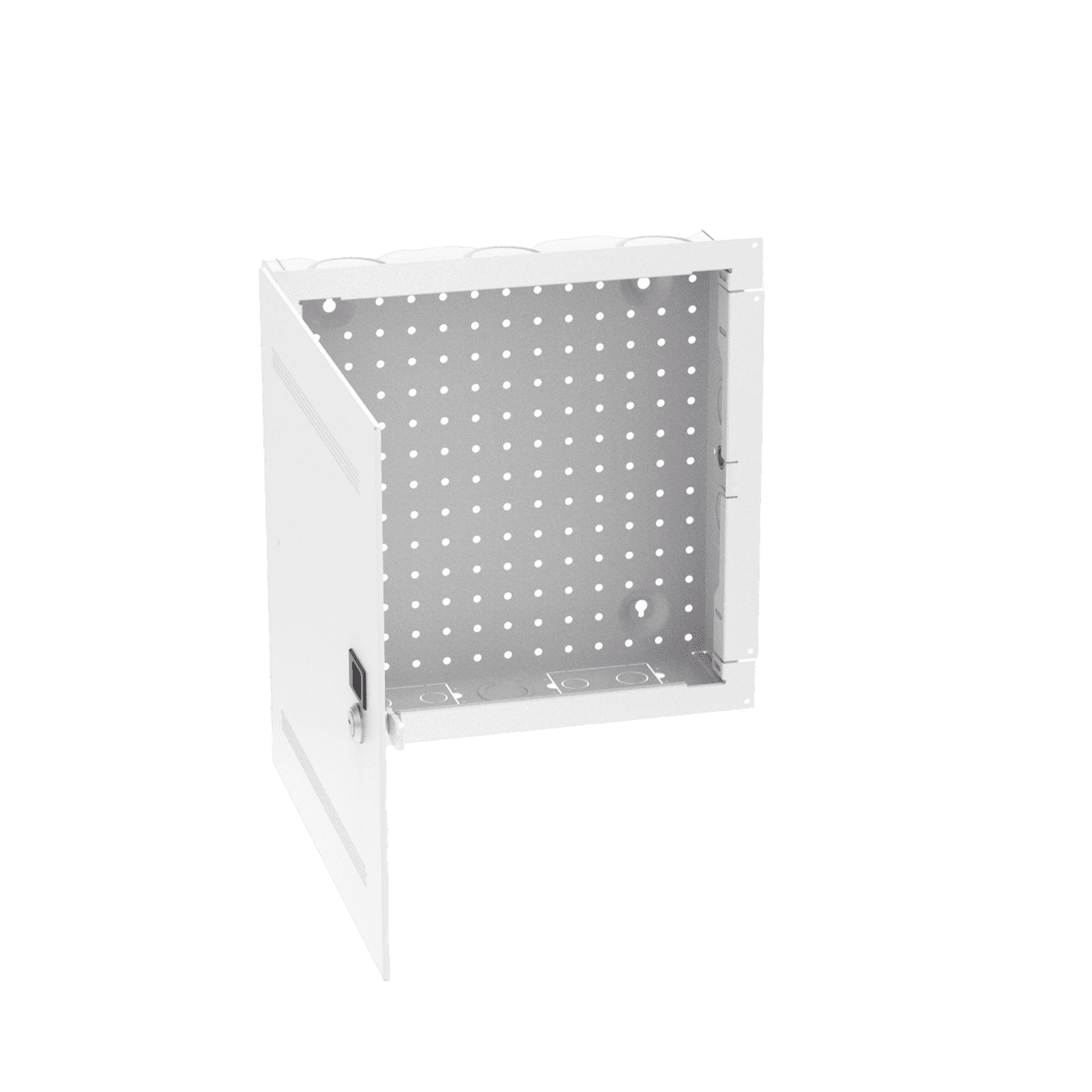 Gabinete Multipropósito de Montaje en Pared, de 14 in de Altura, Con Puerta Reversible, Fabricado en Acero, Color Blanco MS14EHDS - PANDUIT