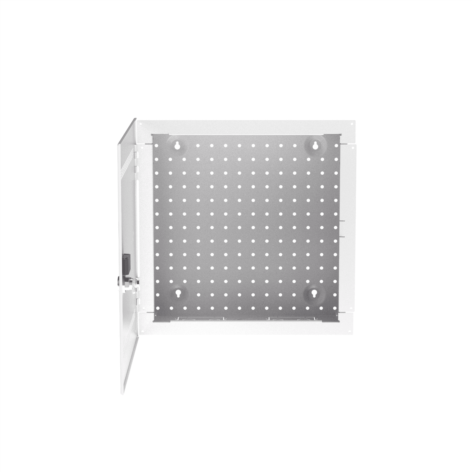 Gabinete Multipropósito de Montaje en Pared, de 14 in de Altura, Con Puerta Reversible, Fabricado en Acero, Color Blanco MS14EHDS - PANDUIT