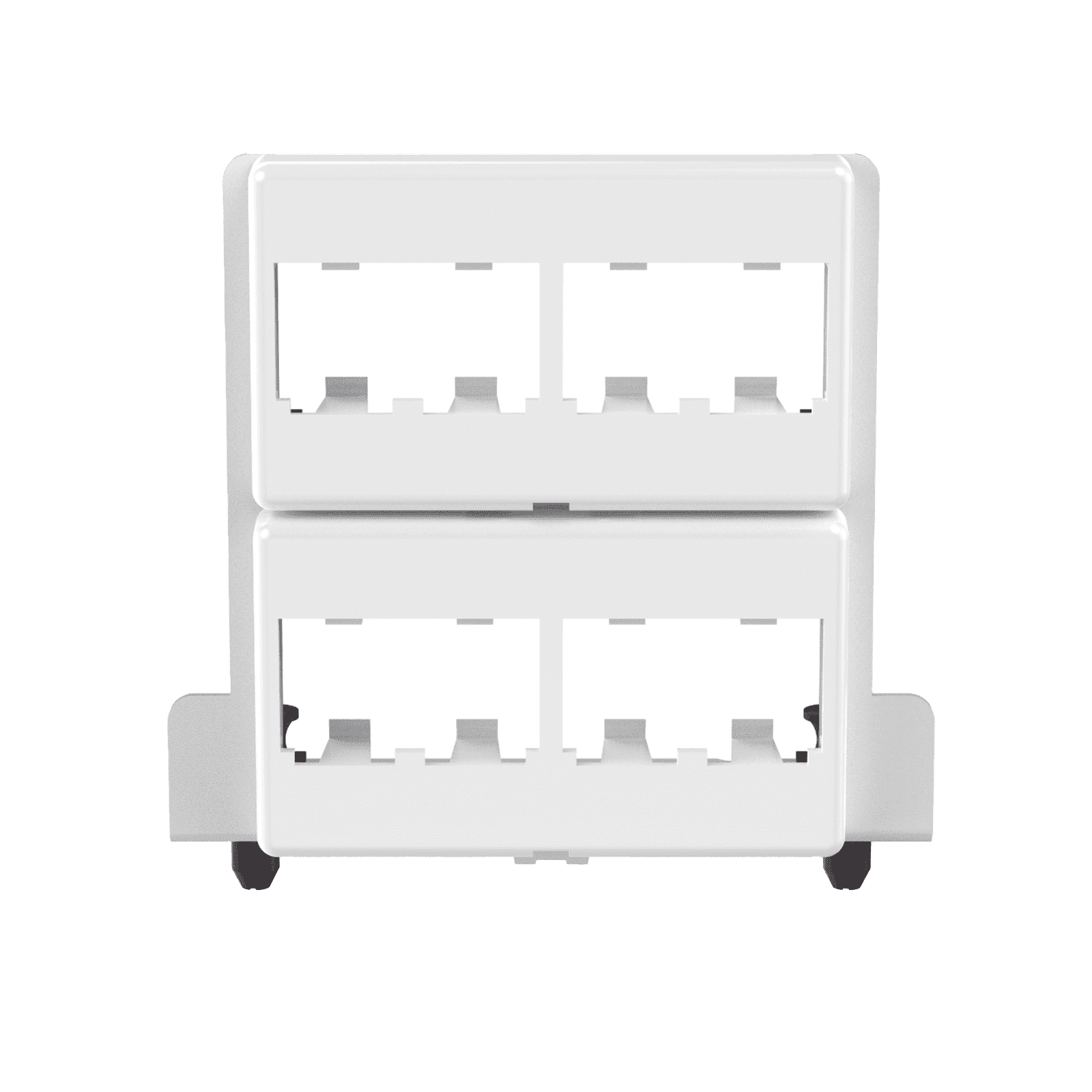 Patch Panel de 8 Puertos Mini-Com, Para Uso con Gabinetes Multipropósito, de Instalación a Presión, Color Blanco MS8PPB - PANDUIT