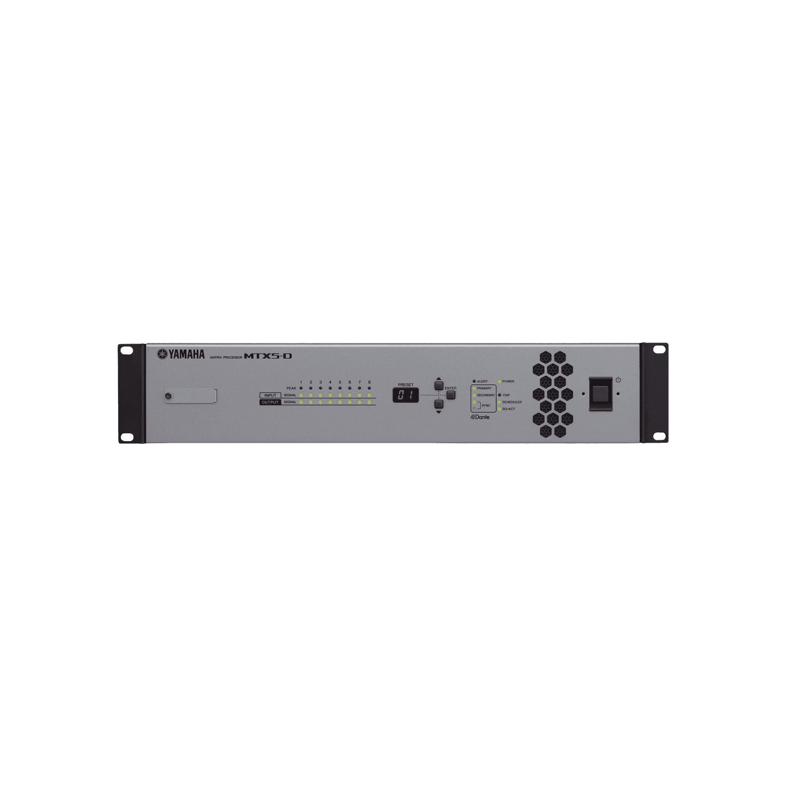 Procesador Matricial de Audio | DSP | 34 Entradas (entre digital y análogas) x 16 Salidas | Ideal para Instalaciones Comerciales | Interfaz Dante MTX5-D - YAMAHA