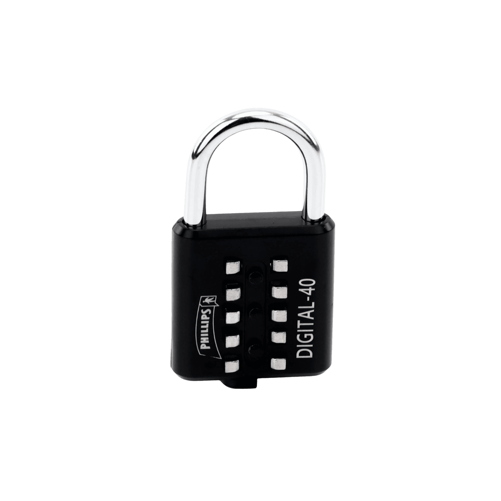 Candado Digital de Combinación M40 / No Requiere Llave / Combinación única integrada por 4 dígitos / Color Negro. MX2785 - PHILLIPS-ASSA ABLOY