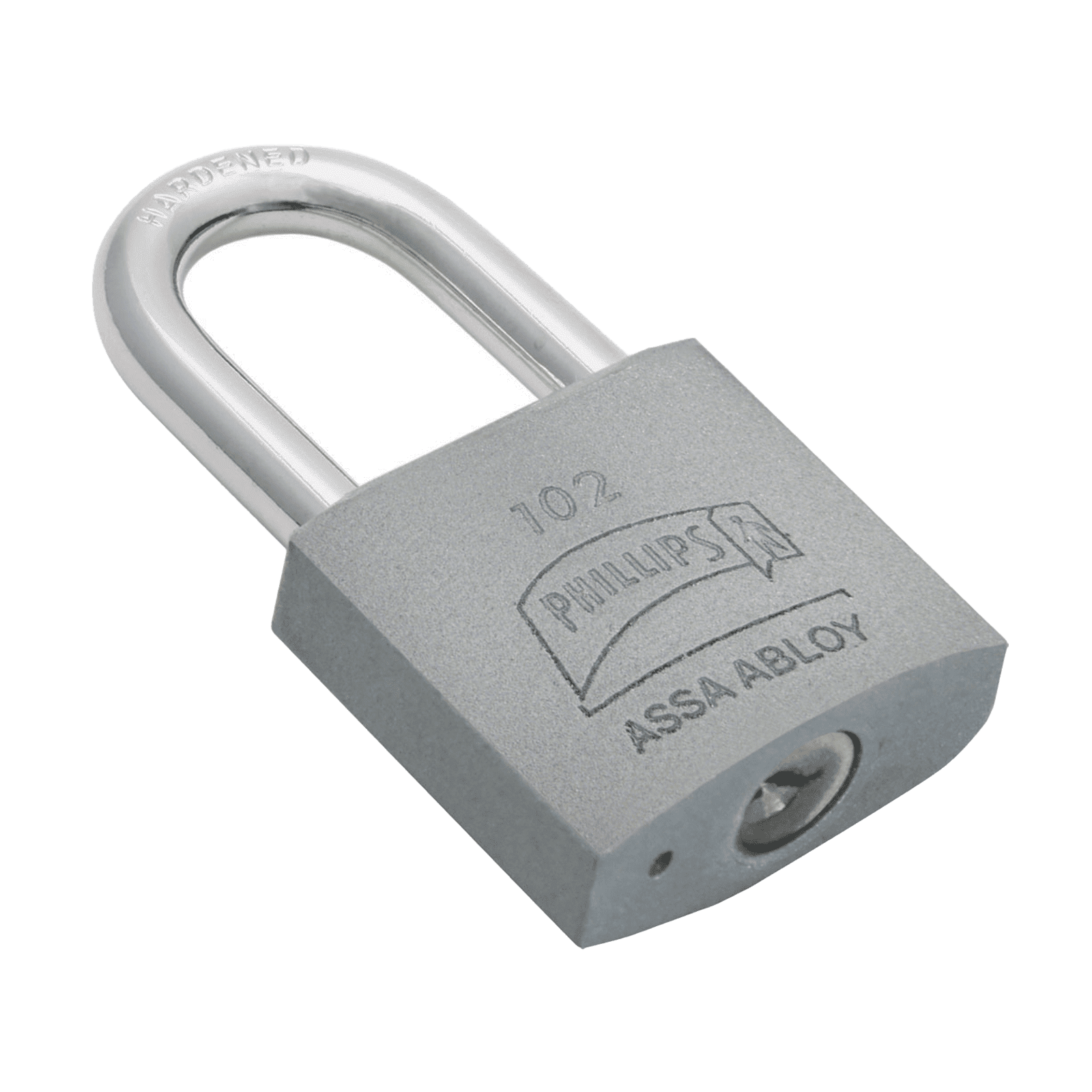 Candado de Hierro Sólido de Alta Resistencia / Gancho Largo / Llave PH-32 para 4 Pernos de Combinación / Para Condiciones Secas y Protegidas. MX3399 - ASSA ABLOY