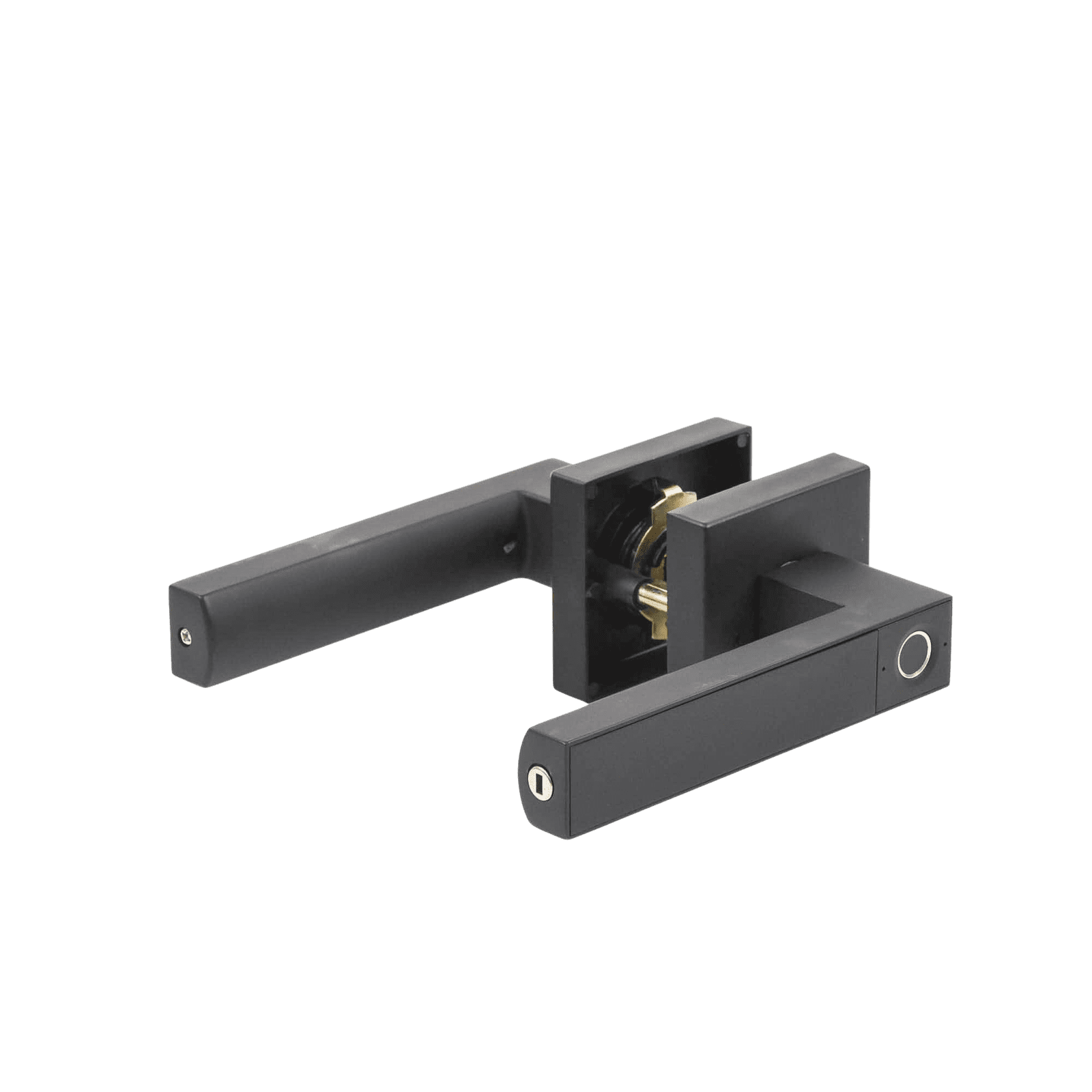 Manija Castelli Biométrica/ Acabado Negro / 30 usuarios/Para Puerta Izq o Derecha de 60-70mm MX89804 - YALE-ASSA ABLOY