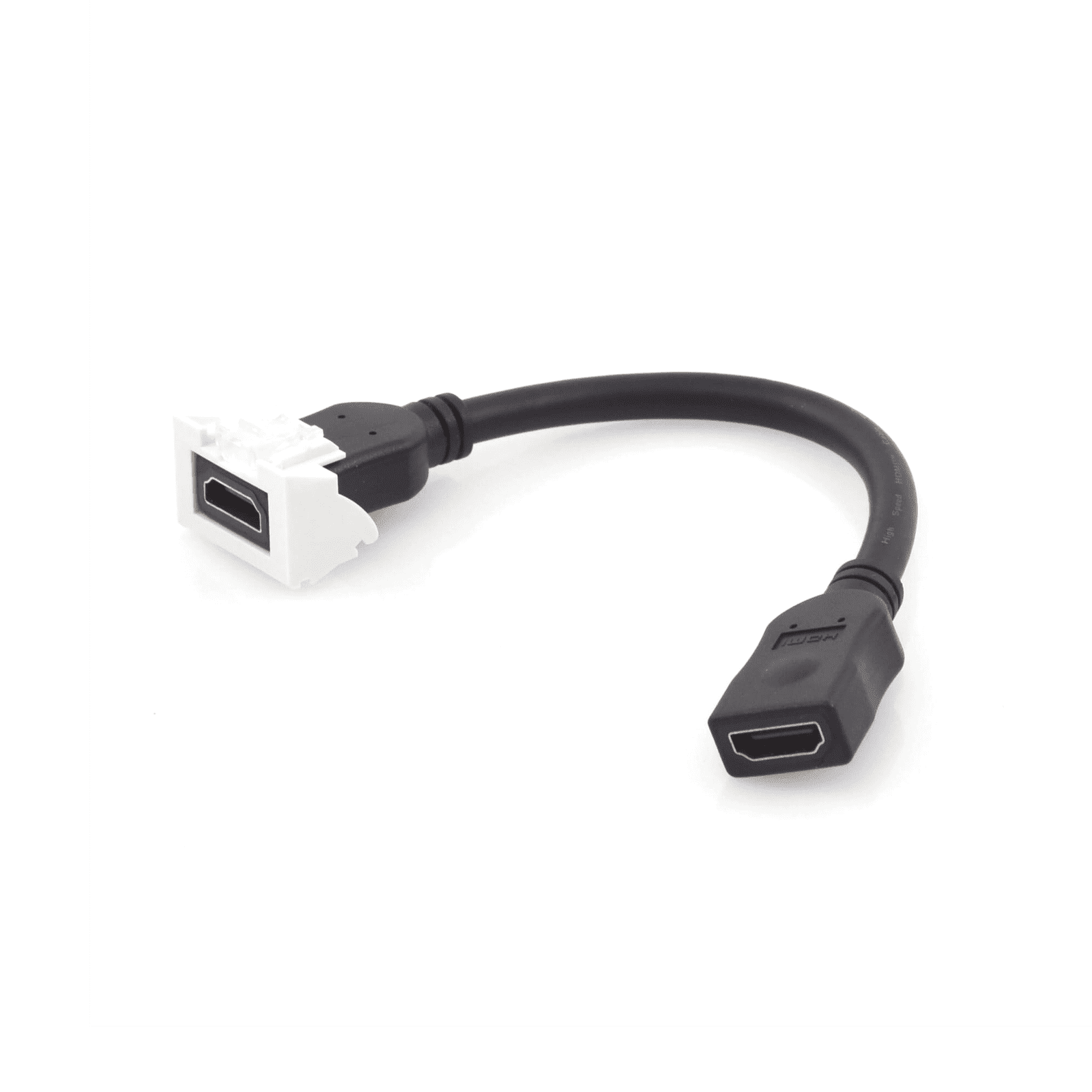 Adaptador HDMI con Pigtail Hembra-Hembra, Para vídeo 720, 1080p, 4K UHD Compatible con Faceplates MAX Siemon de 2 salidas, Color Blanco MX-HD2.0-02 - SIEMON