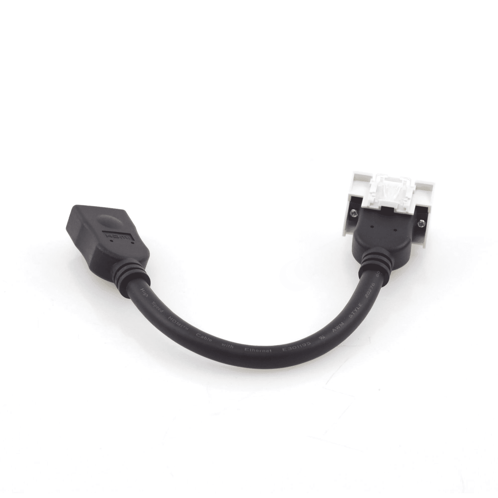 Adaptador HDMI con Pigtail Hembra-Hembra, Para vídeo 720, 1080p, 4K UHD Compatible con Faceplates MAX Siemon de 2 salidas, Color Blanco MX-HD2.0-02 - SIEMON