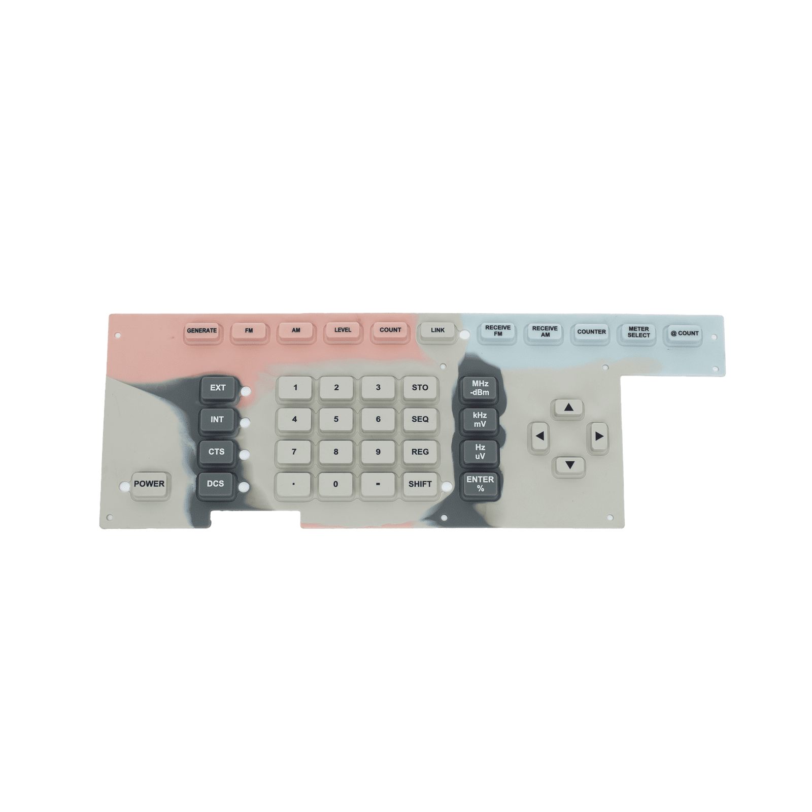 Membrana Elastomérica “Touch Pad” para Monitor de Servicio Ramsey COM-3010. OVRL-27 - RAMSEY