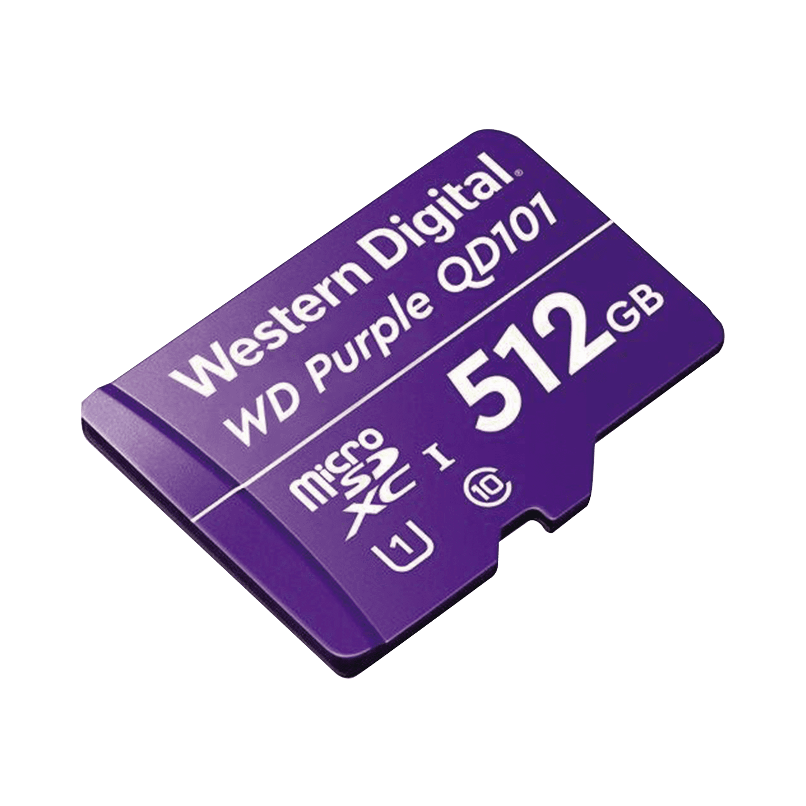 Memoria microSD de 512 GB PURPLE, Especializada Para Videovigilancia, 10 VECES MAYOR DURACIÓN, 3 AÑOS DE GARANTIA WD512MSD - Western Digital (WD)