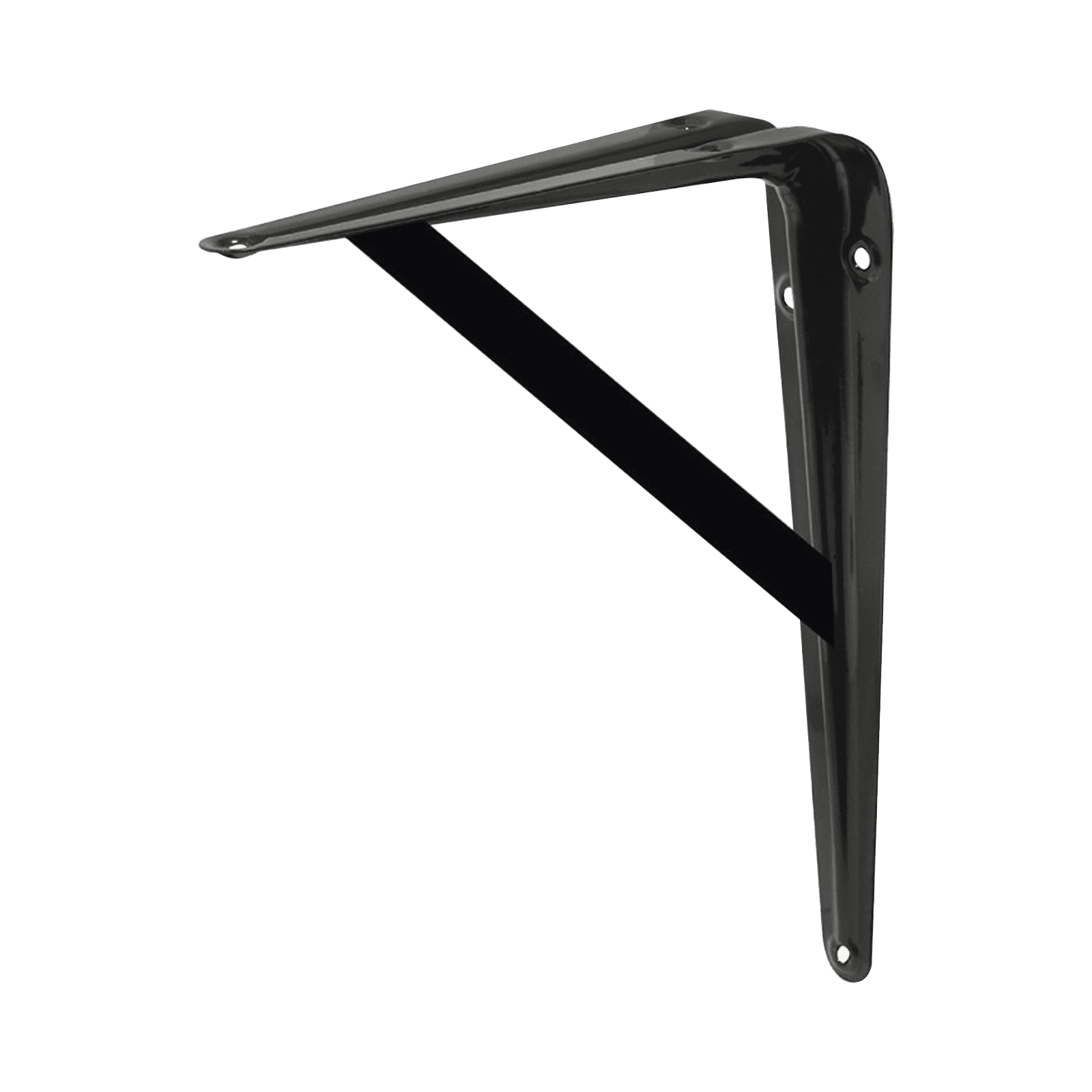 Ménsula de Acero Reforzado  8″ x 12″ (20 x 30 cm)/Color Negro. SYS-137823 - SURTEK