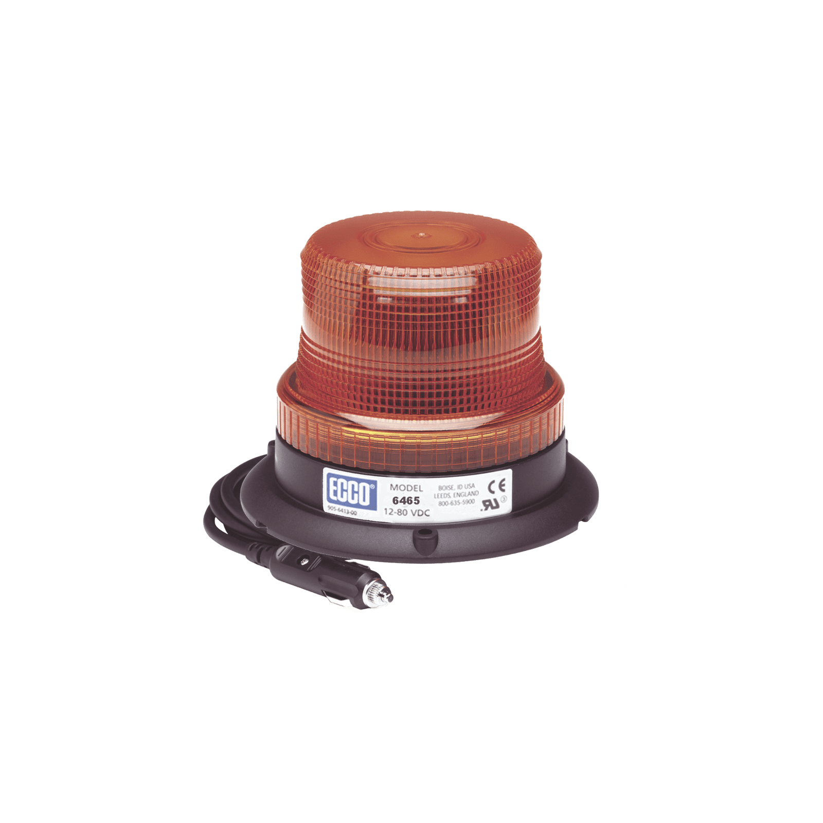 Mini Burbuja Led color Ámbar Serie X6465 con montaje de succión magnetico X-6465AMG - ECCO