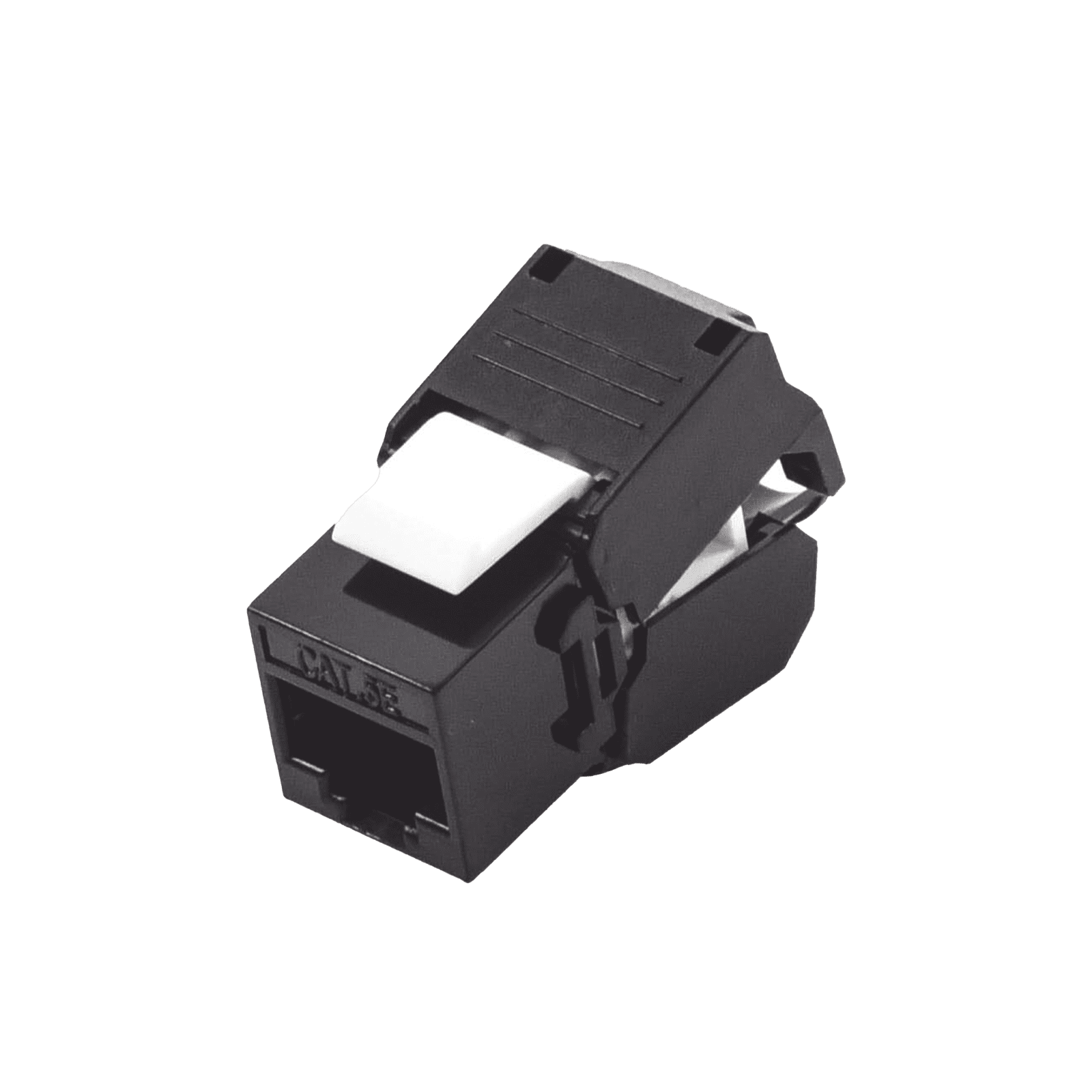Módulo Jack Keystone Cat5e (toolless), con terminación en ángulo 180 º Color Negro, Compatible con Faceplate y Patchpanel Linkedpro LP-KJ-516-TTBK - LINKEDPRO BY EPCOM