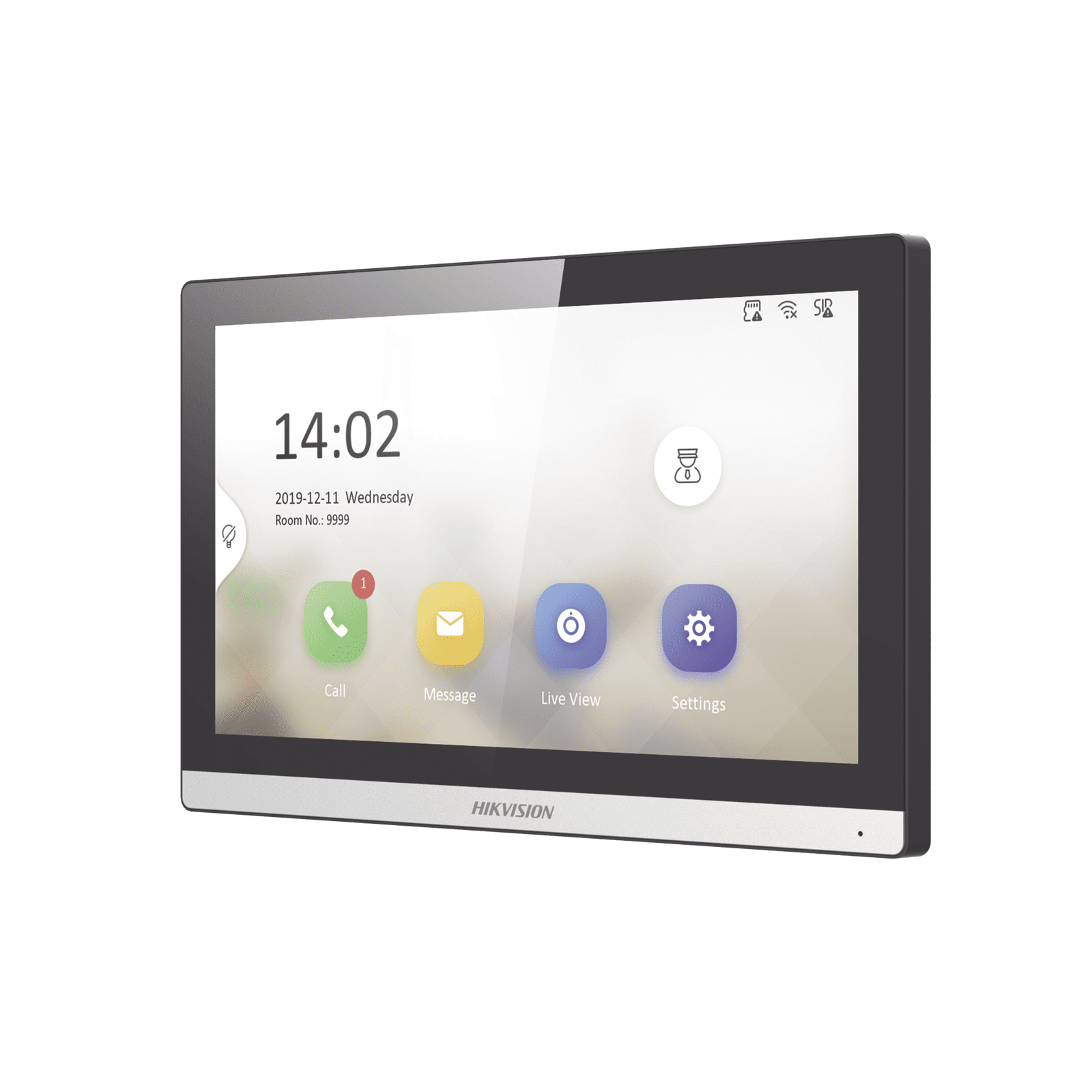 Monitor IP WiFi Touch Screen 7″ para Videoportero IP / Vídeo en Vivo / PoE Estándar / Apertura Remota / Llamada Entre Monitores / Audio bidireccional / Borde slim DS-KH6350-WTE1 - HIKVISION